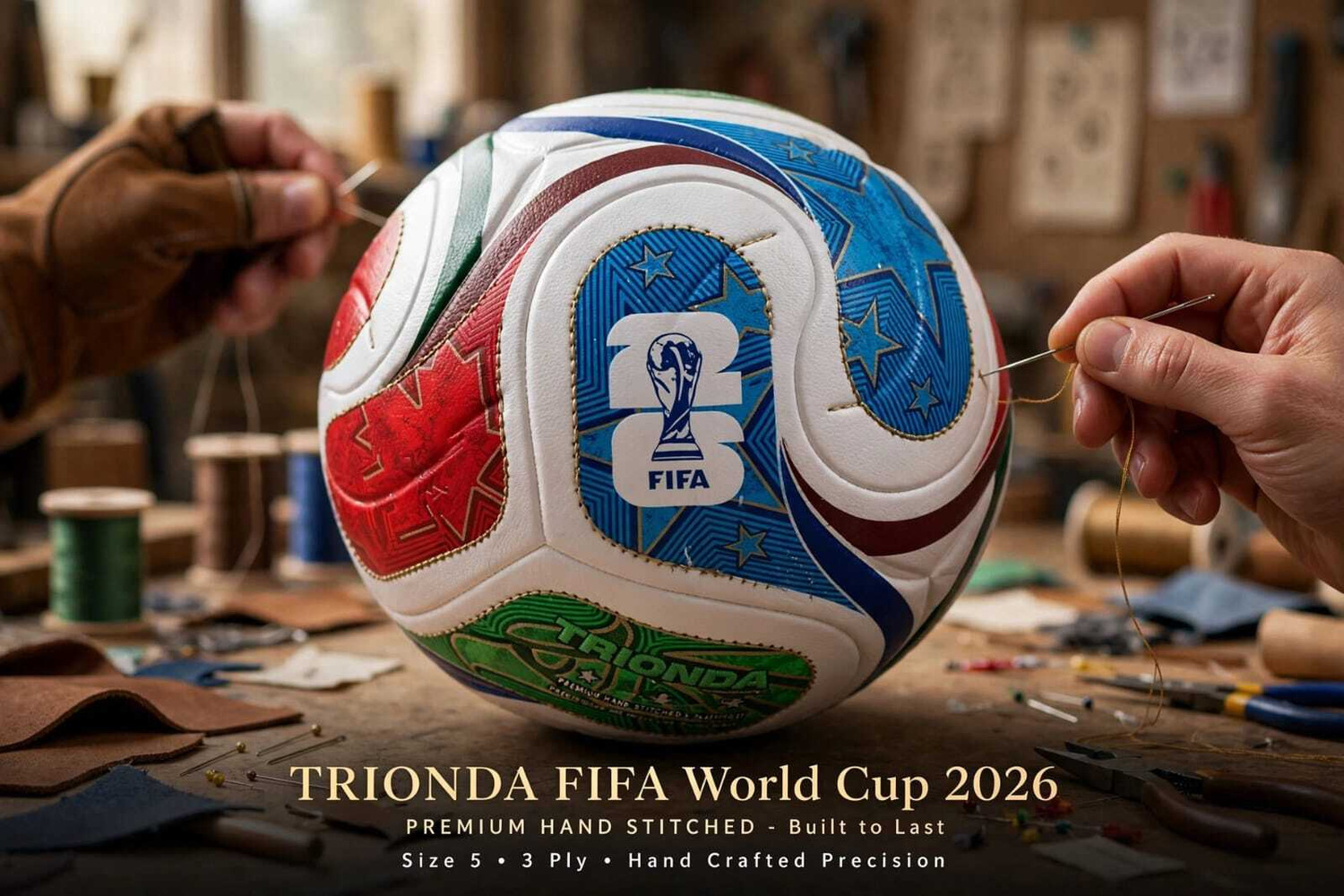 Image of VIGORIX Champion FIFA 2026 Style Size 5 Hand Stitched PVC Football Football - Size: 5