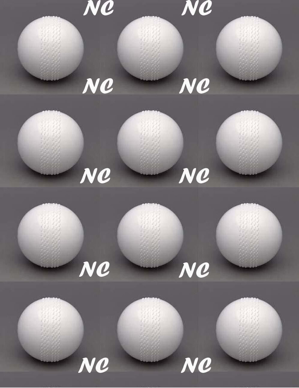 Image of Payal Creation White Cricket Practice Heavy Wind Plastic Balls 80 gm Each (Pack of 12) Cricket Training Ball
