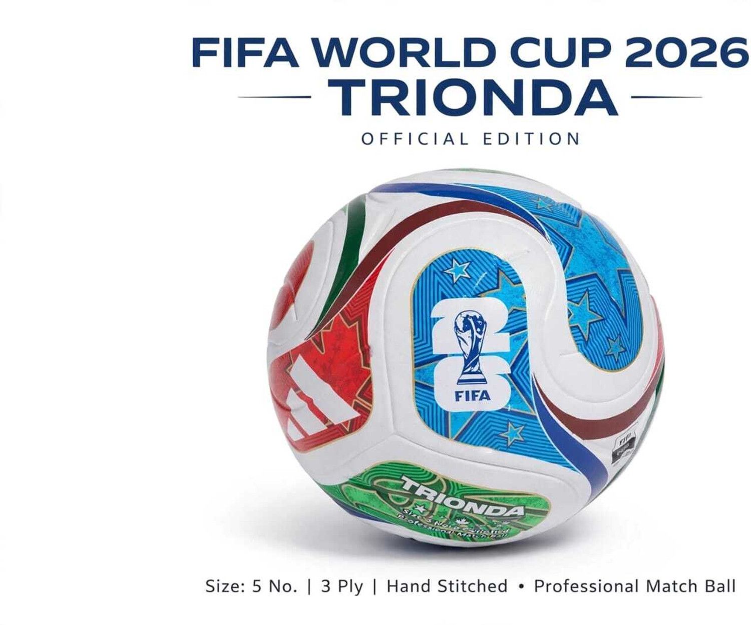 Image of VIGORIX Champion FIFA 2026 Style Size 5 Hand Stitched PVC Football Football - Size: 5