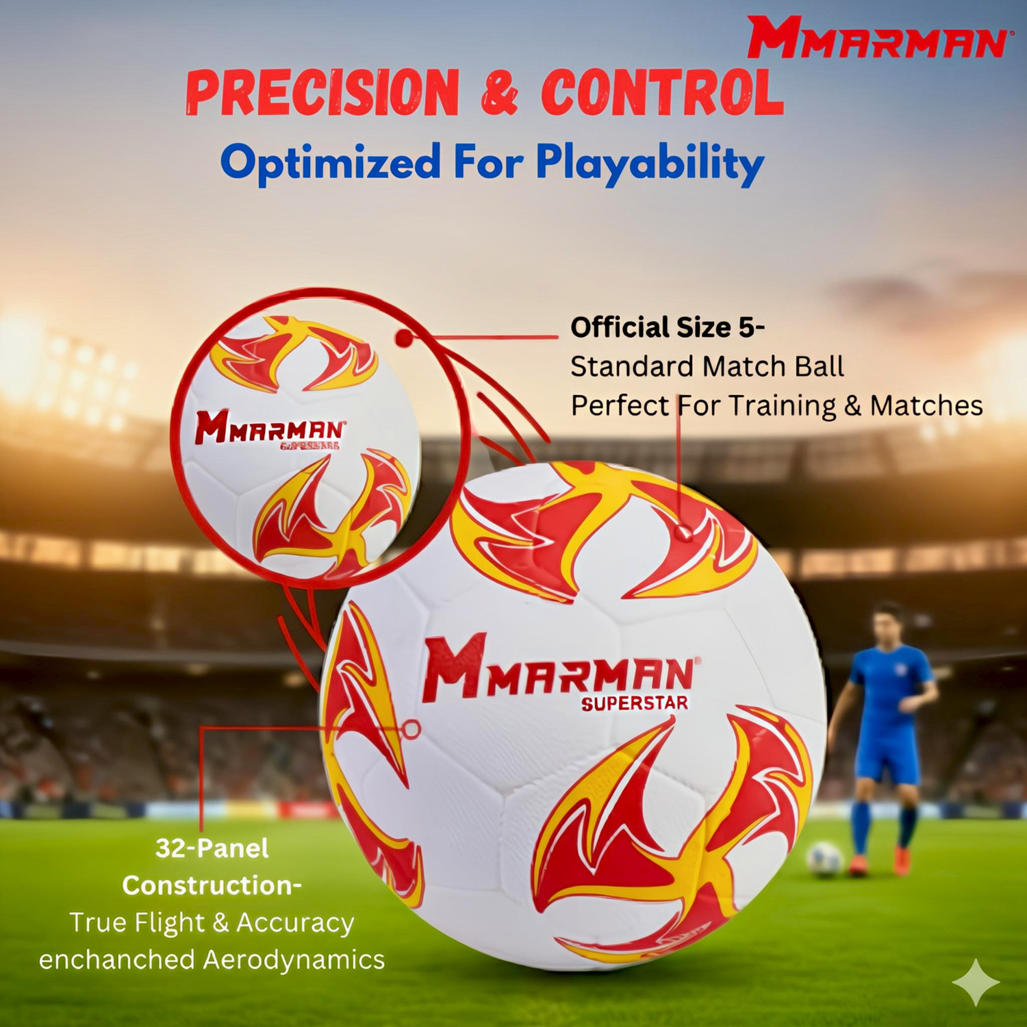 Image of Marman Superstar Football - Size: 5