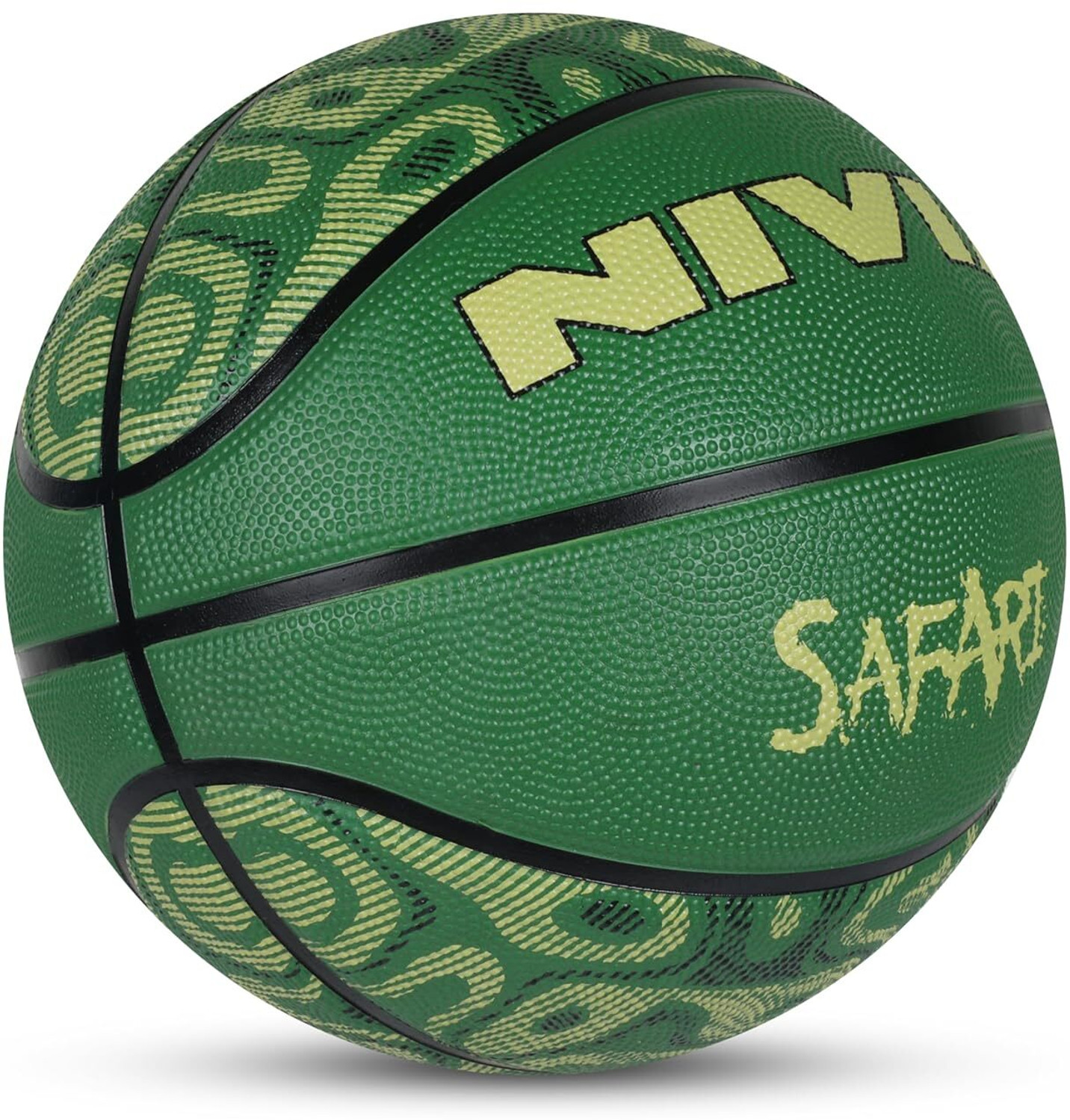 Image of NIVIA Safari Basketball, Molded Durable Rubber Cover , All Indoor & Outdoor Surfaces Basketball - Size: 3