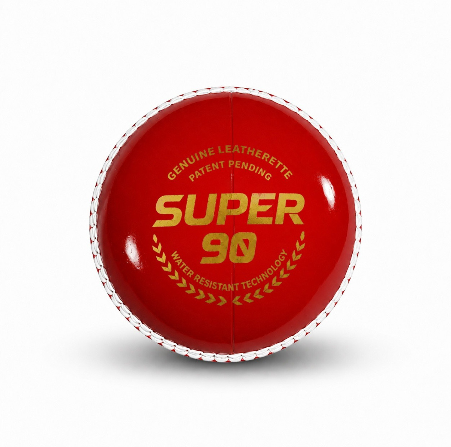 Image of Jaspo Super-90 Leatherette Cricket Ball for Outdoor Play|PU Core|Hand Stitched Finish| Cricket Leather Ball