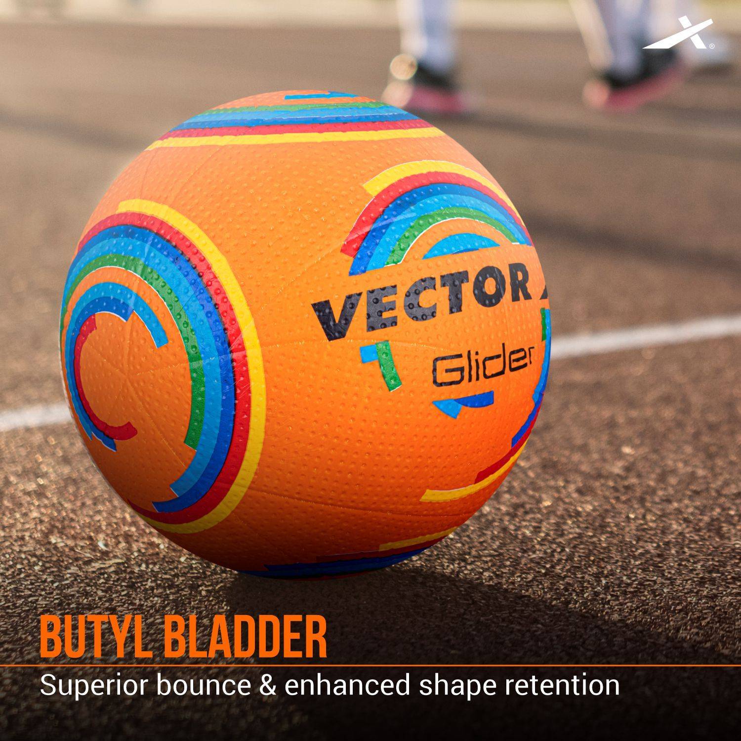 VECTOR X Glider Indoor Outdoor Ball Rubberized Moulded Volleyball
