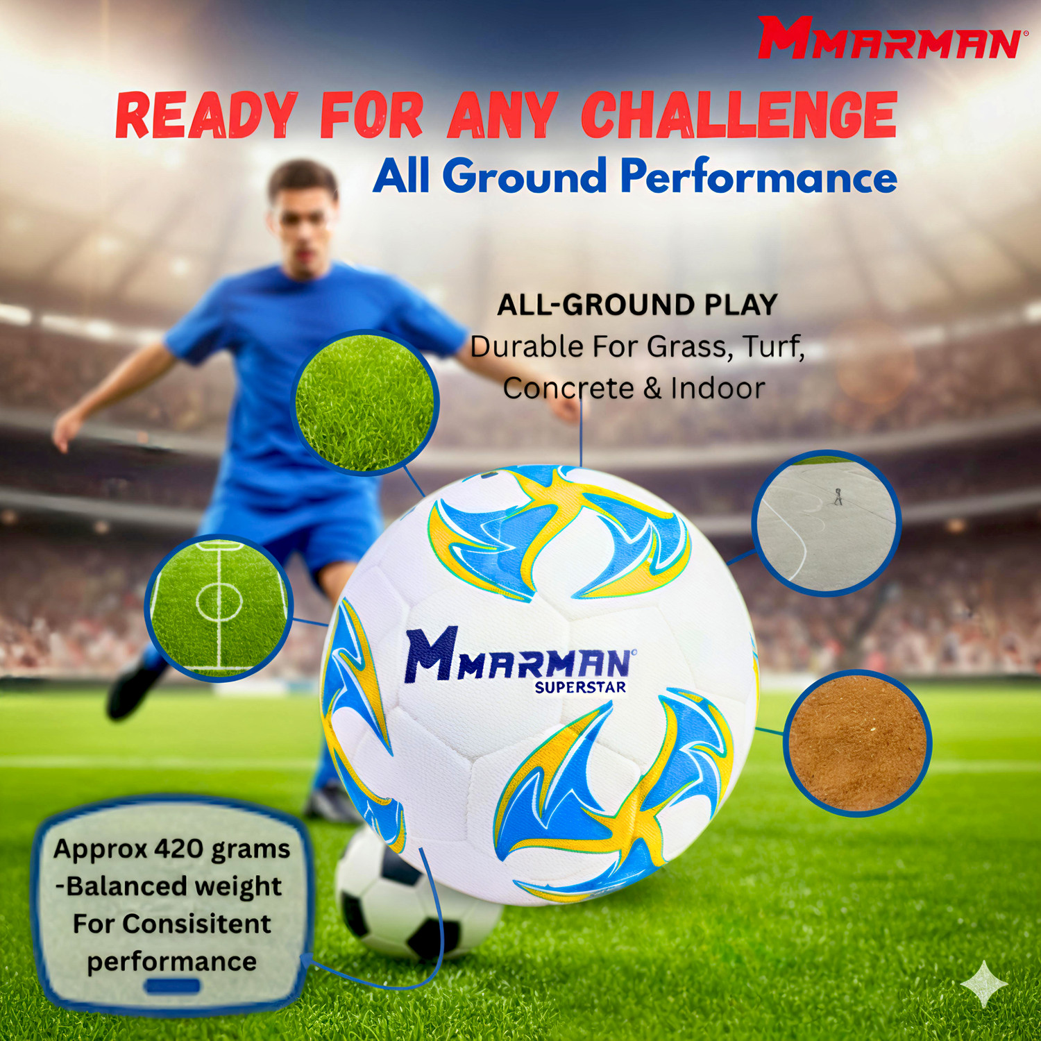 Image of Marman Superstar with Pump Football - Size: 5