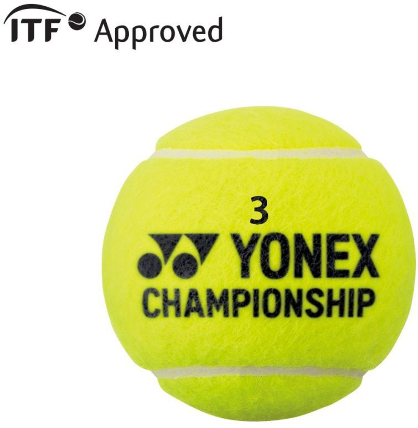 Image of YONEX TENNIS BALL TB-CS4 CHAMPIONSHIP 4X1 YELLOW Tennis Ball