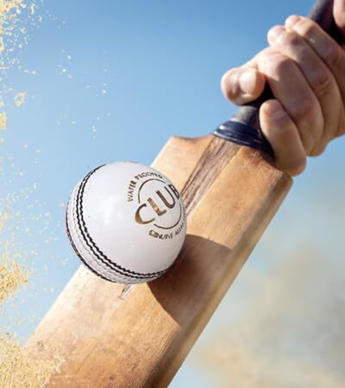 Image of PRISAMX RED & WHITE CRICKET BALL CLUB LEATHER BALL Cricket Leather Ball