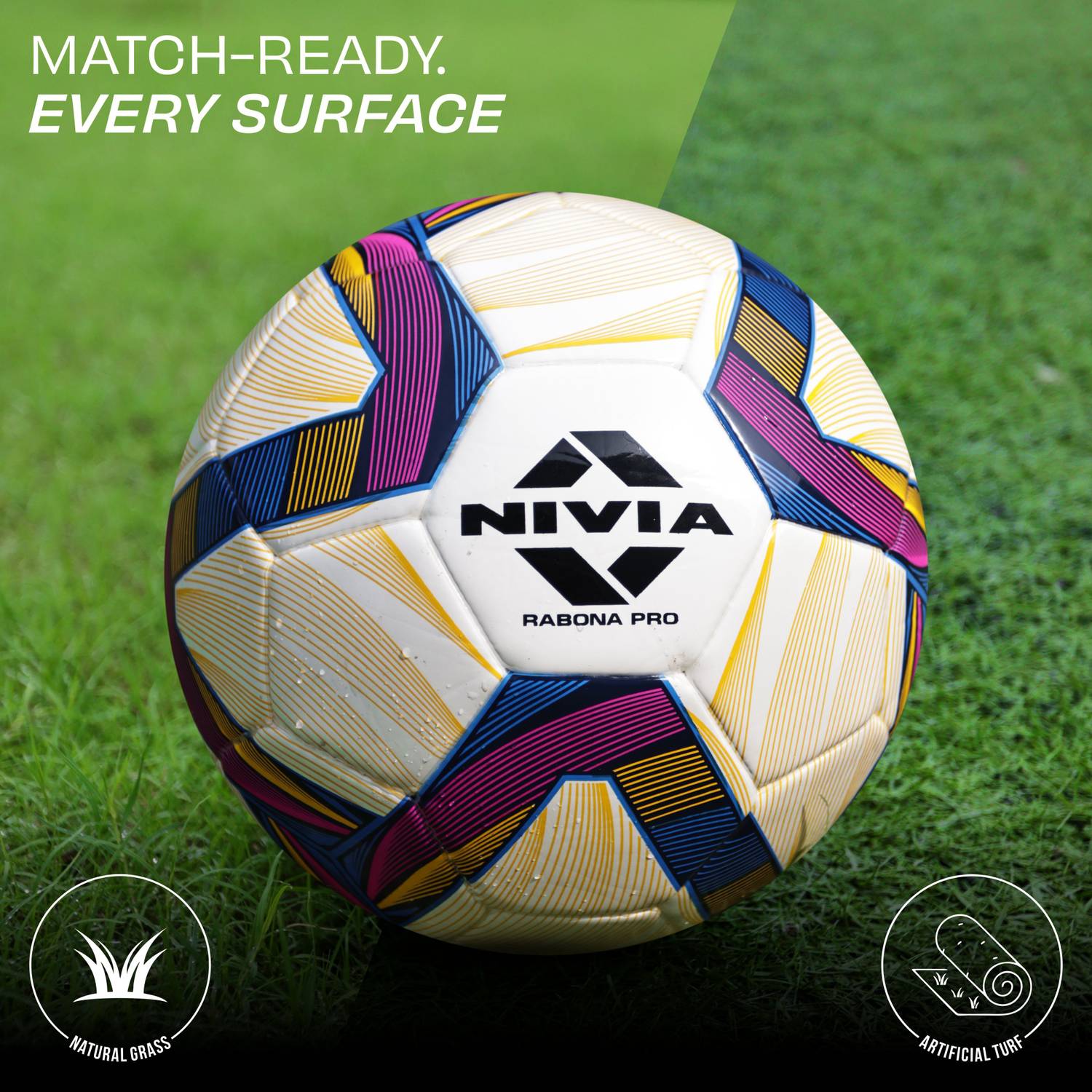 NIVIA Rabona Pro Football Size 5 - Image 3