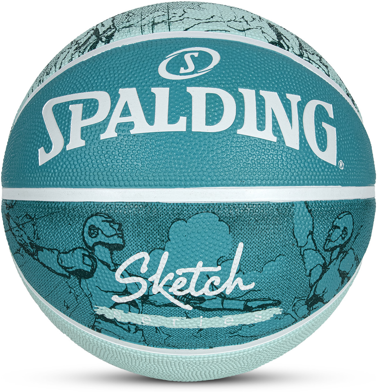 Image of SPALDING Sketch Series Original Outdoor Match Ball For Adults Basketball - Size: 7