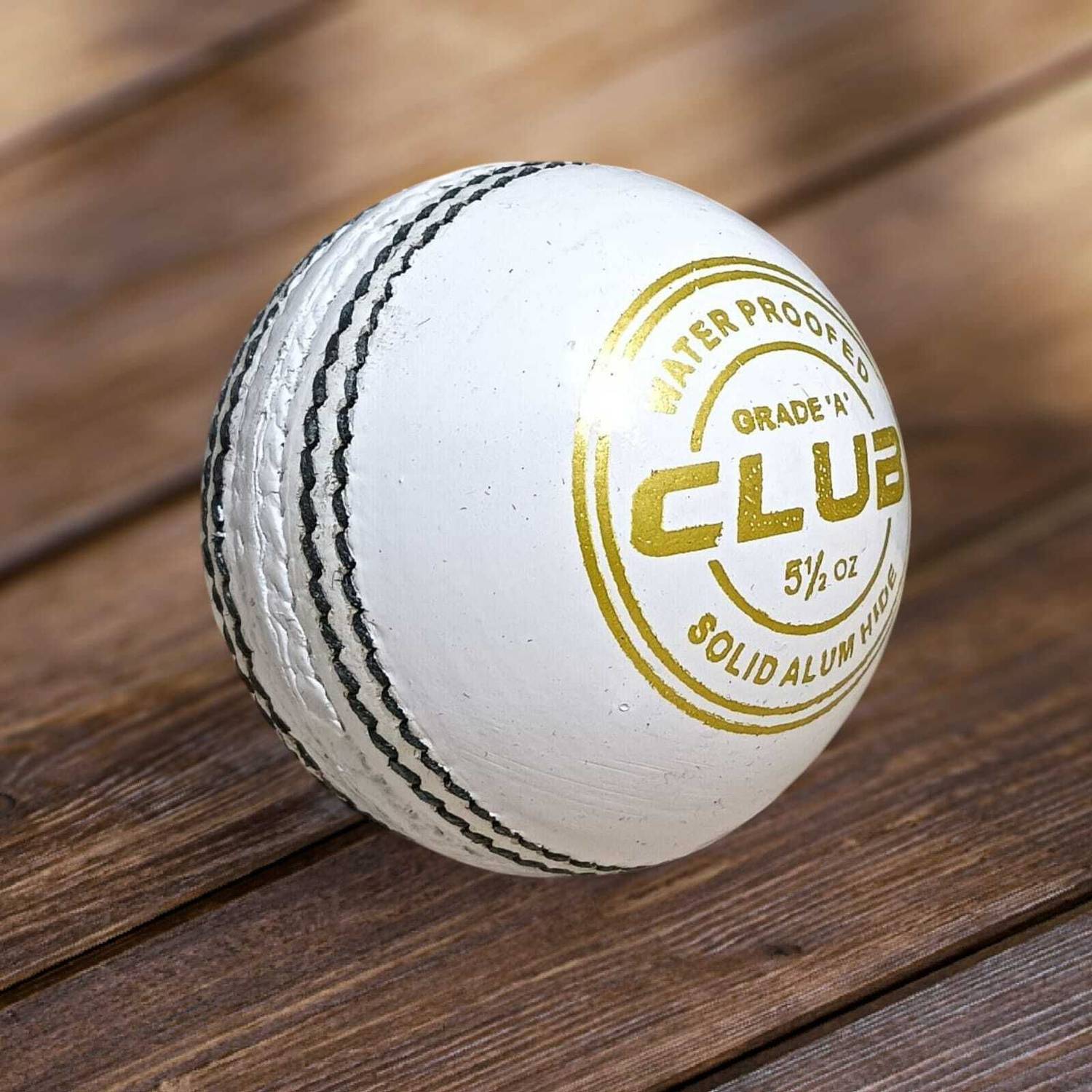 KK SPORTS 2 Piece White Club Leather Cricket Ball - Image 2