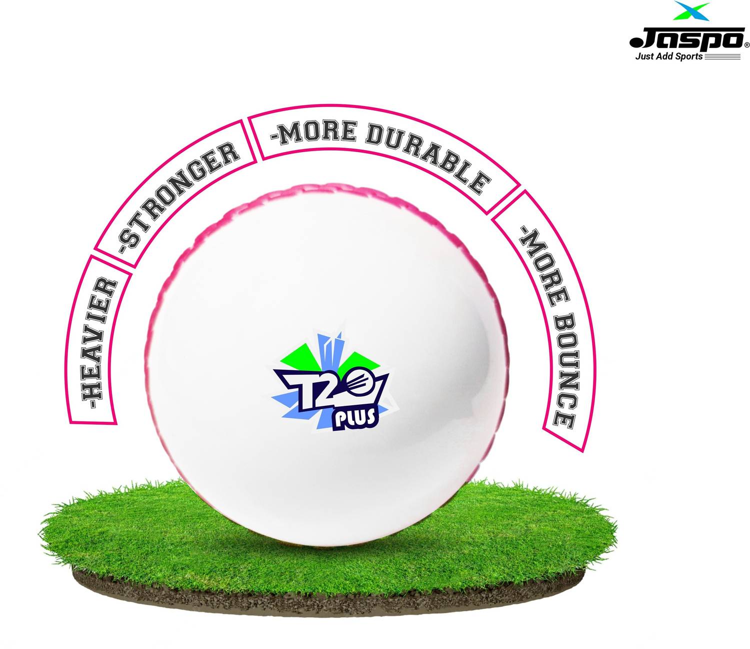Jaspo T-20 Plus Practice Cricket Ball - Image 4