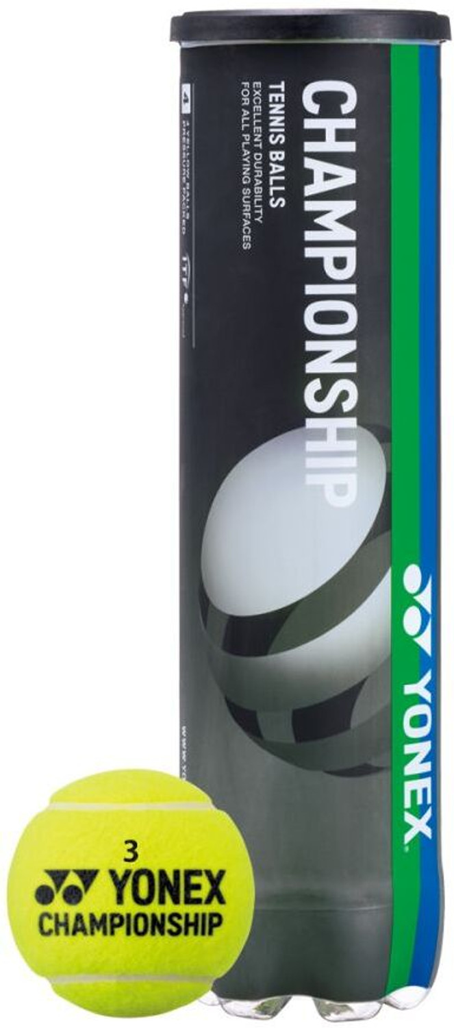 Image of YONEX TENNIS BALL TB-CS4 CHAMPIONSHIP 4X1 YELLOW Tennis Ball