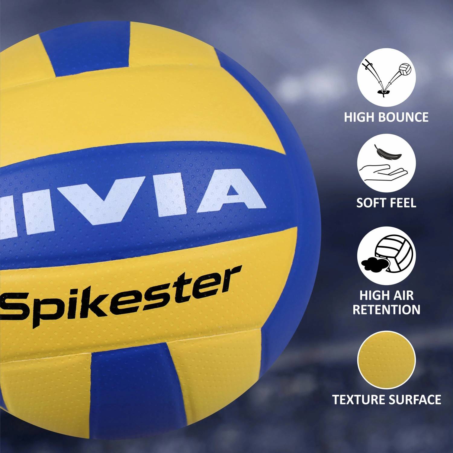 NIVIA Spikester (Encounter) Volleyball - Size 4 - Image 3