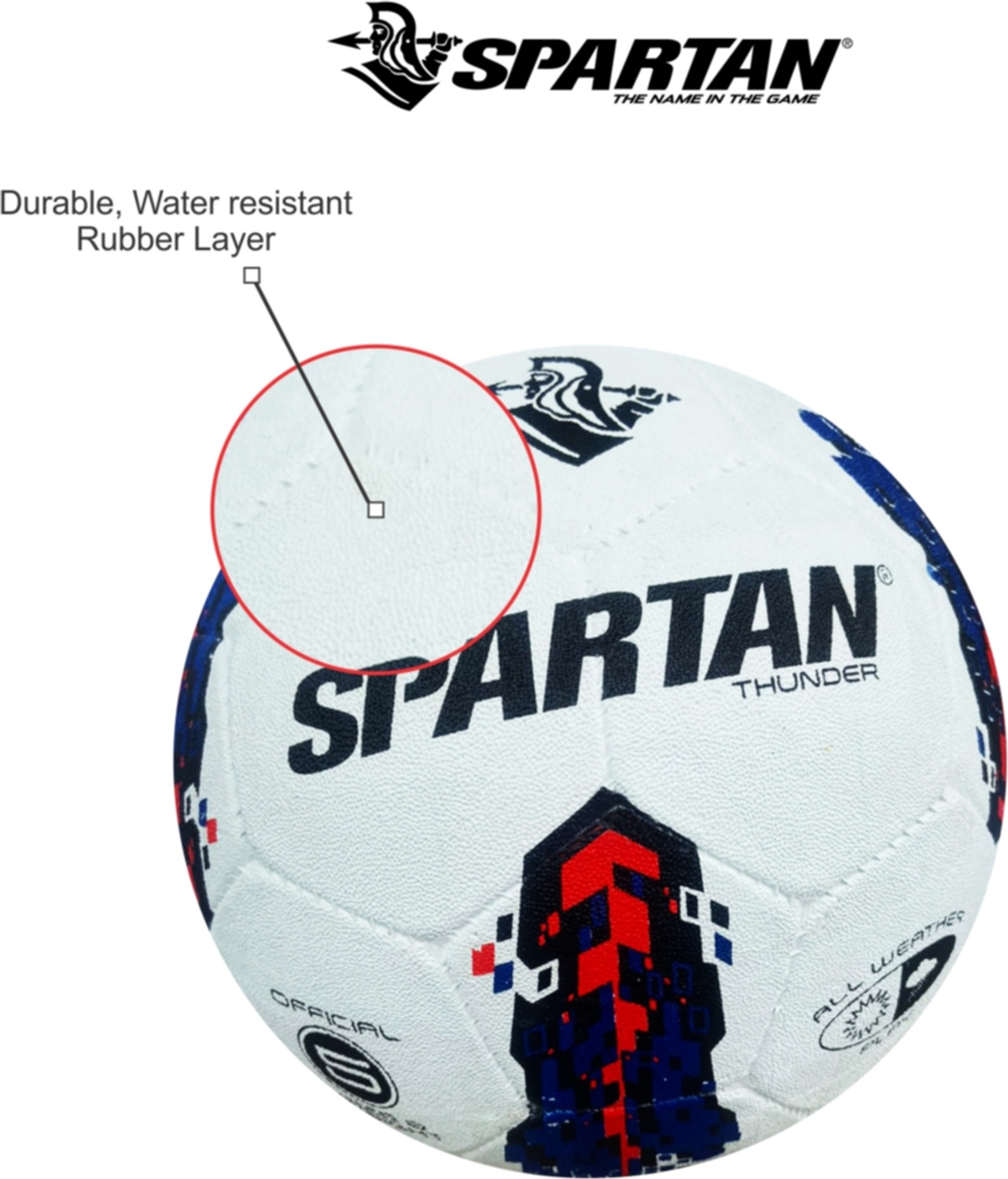 Image of Spartan Thunder with Pump Football - Size: 5