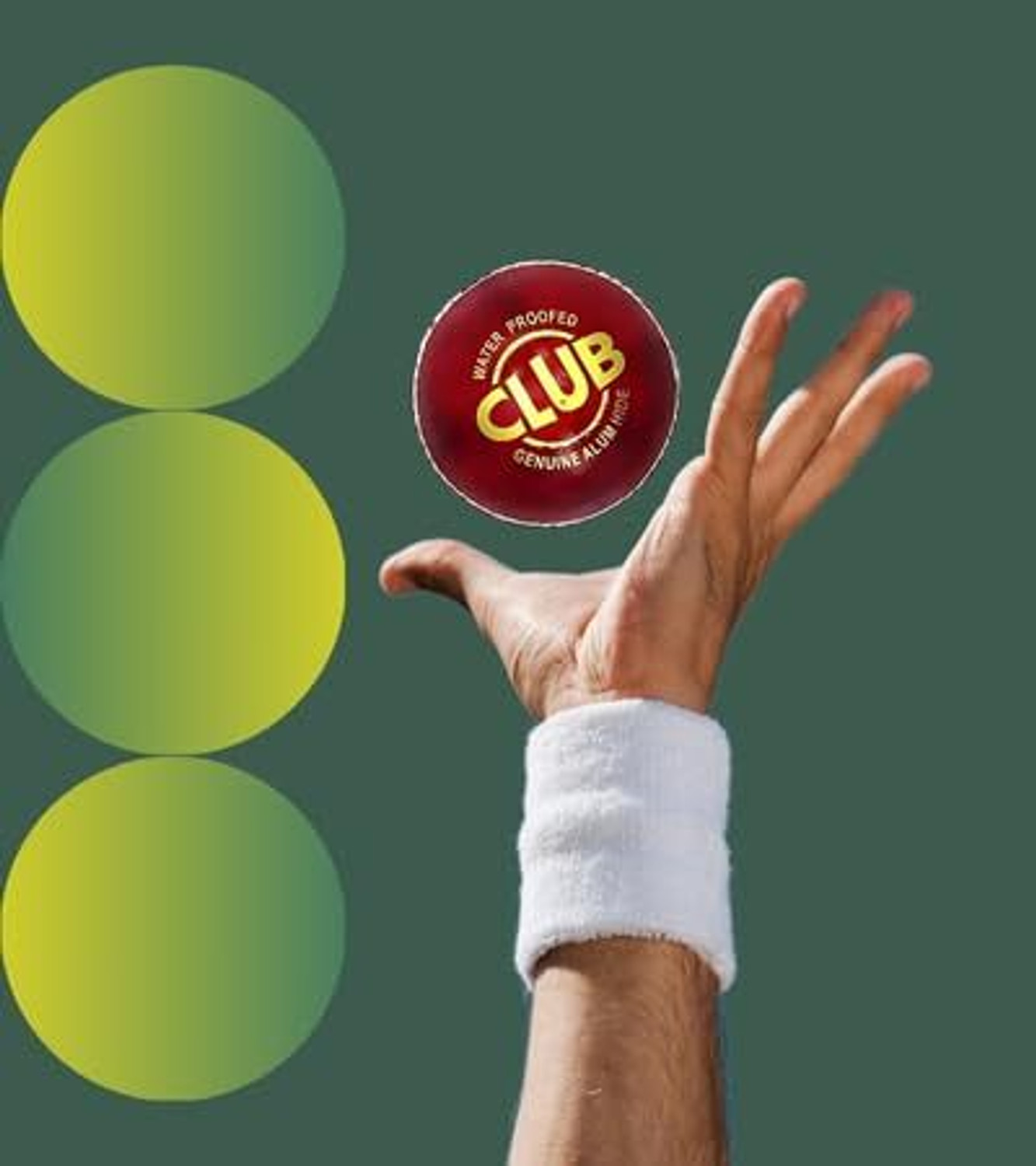 Image of PRISAMX RED & WHITE CRICKET BALL CLUB LEATHER BALL Cricket Leather Ball
