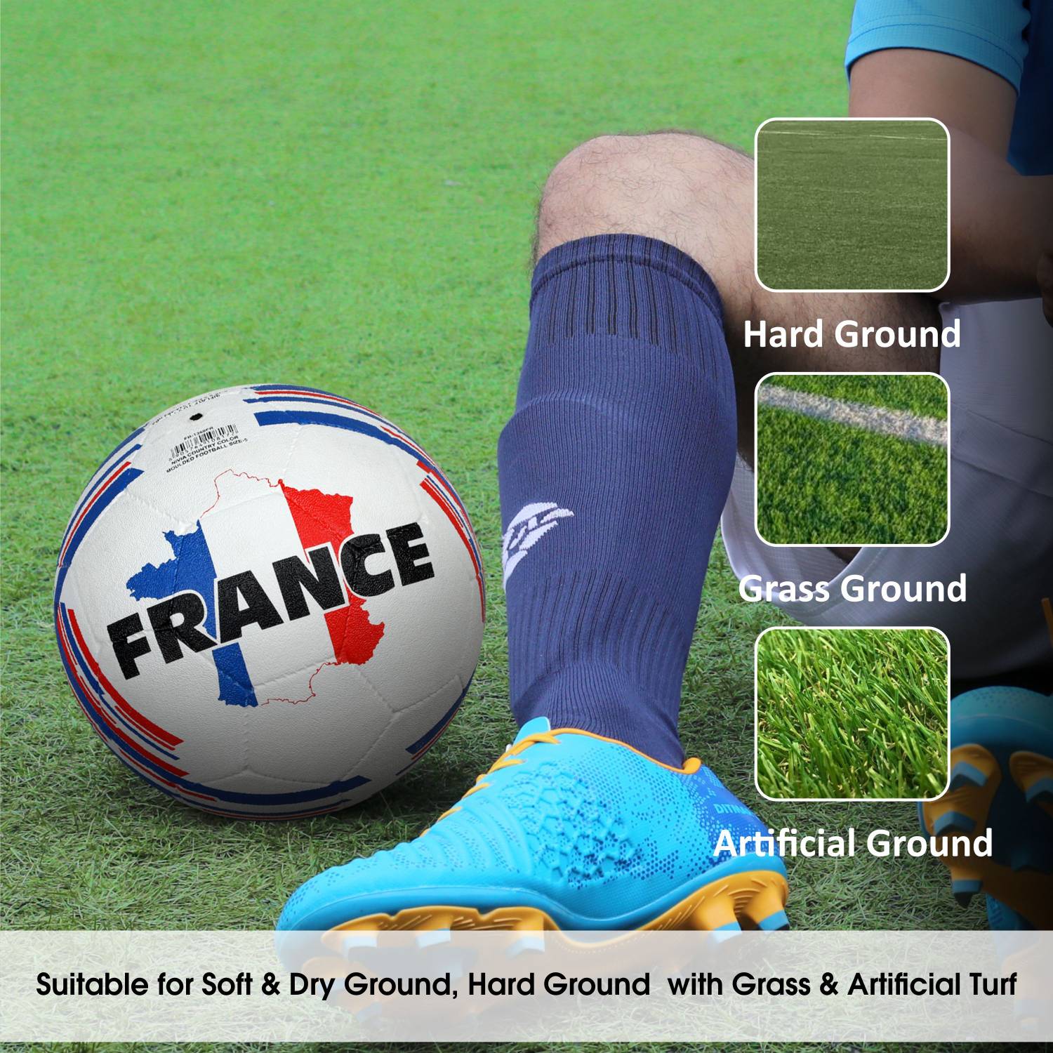 NIVIA Country Colour Soccer Football Size 5 - Image 3