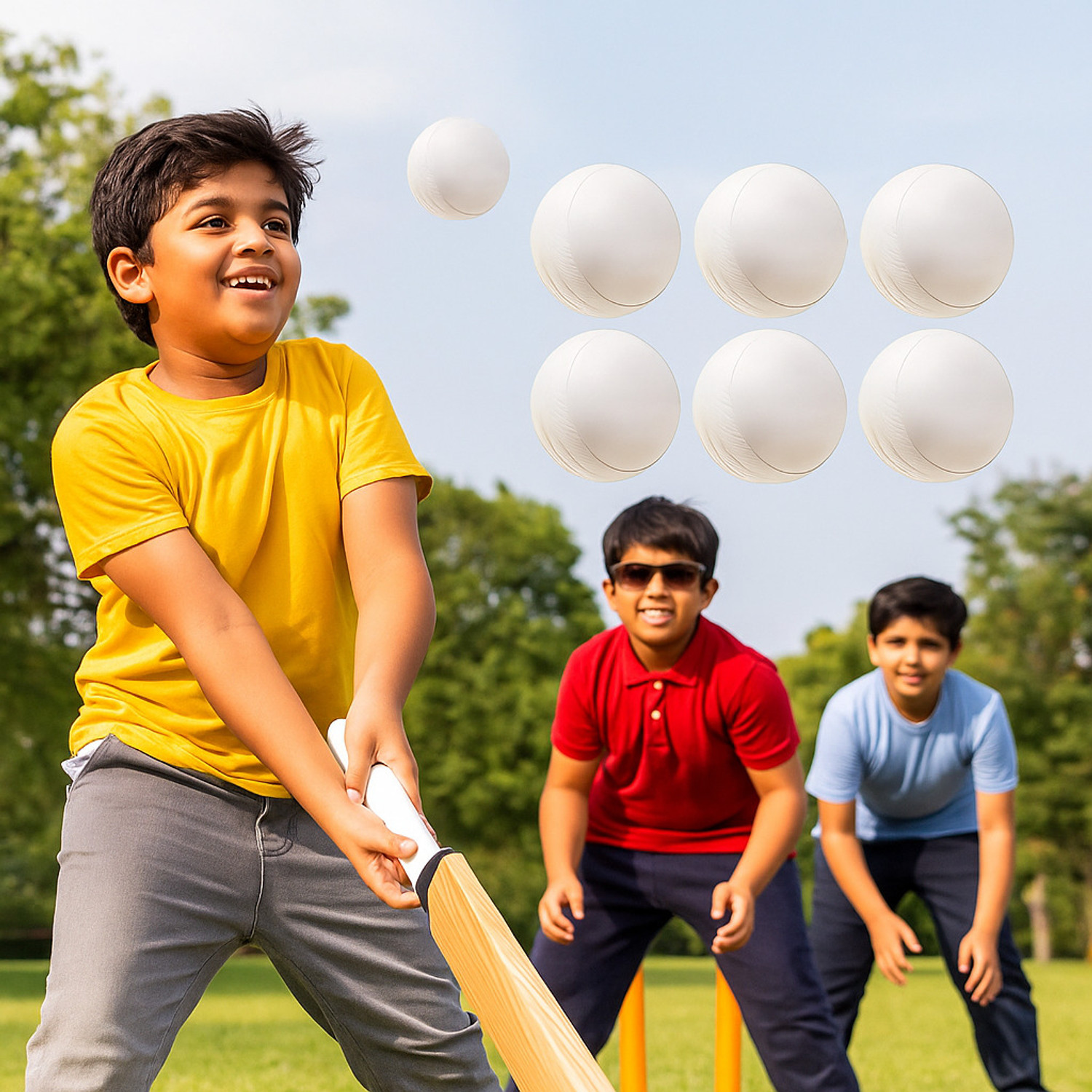 Image of Swiftex sports 80 Gram, White Ball Hard Plastic Practice Ball for Training and Outdoor Games Cricket Training Ball