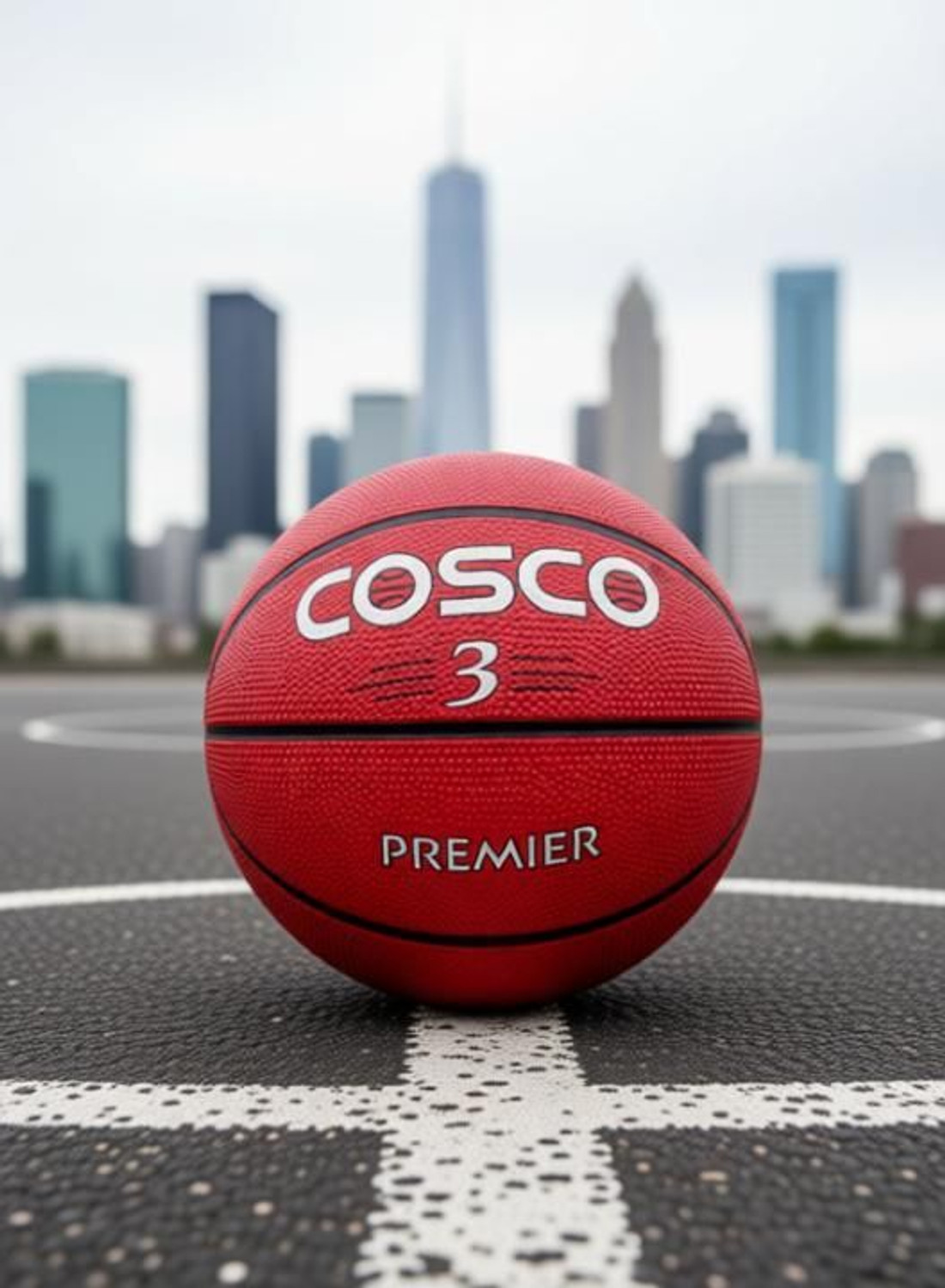 Image of COSCO PREMIER SIZE 3 Basketball - Size: 3 (Kids, Pack of 1, Red)