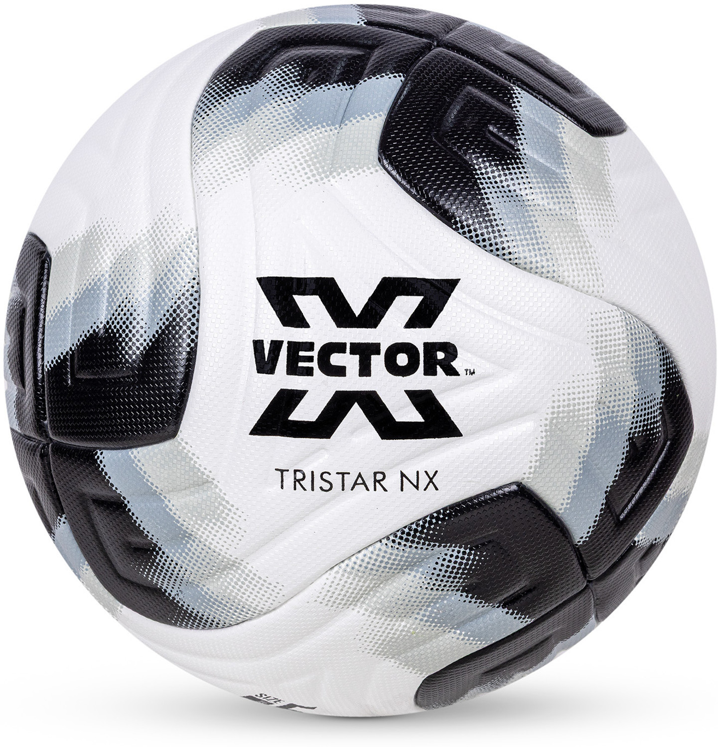 Image of VECTOR X Tristar NX PU Thermo Bonded Soccer Ball+Needle training & match professional Football - Size: 5