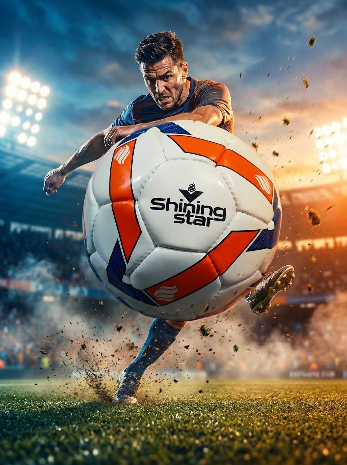 Image of shinning star Shining Star Football Size 5 | Durable Training Match Soccer Football - Size: 5