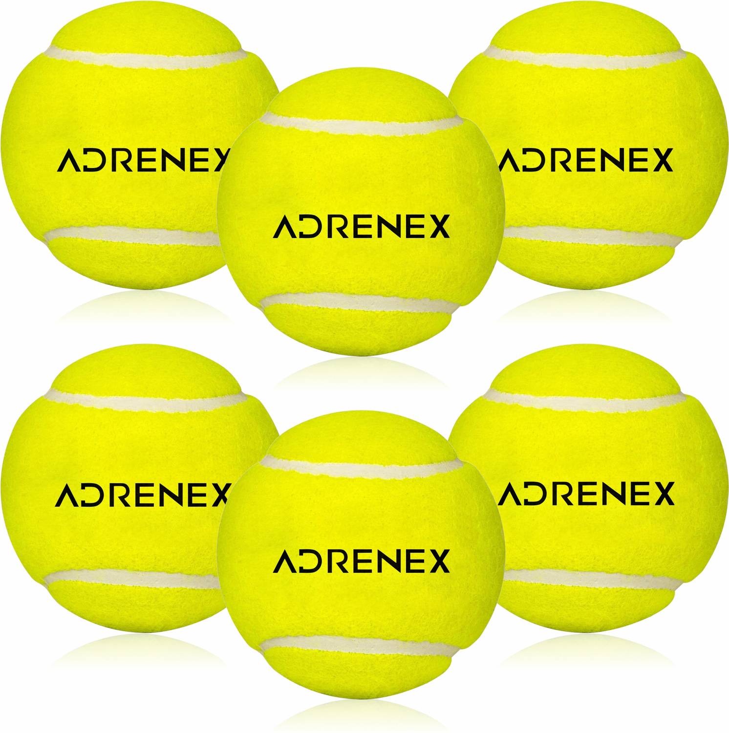 Adrenex Cricket Tennis Ball for Practice & Matches High Bounce Durable Felt Surface Cricket Tennis Ball