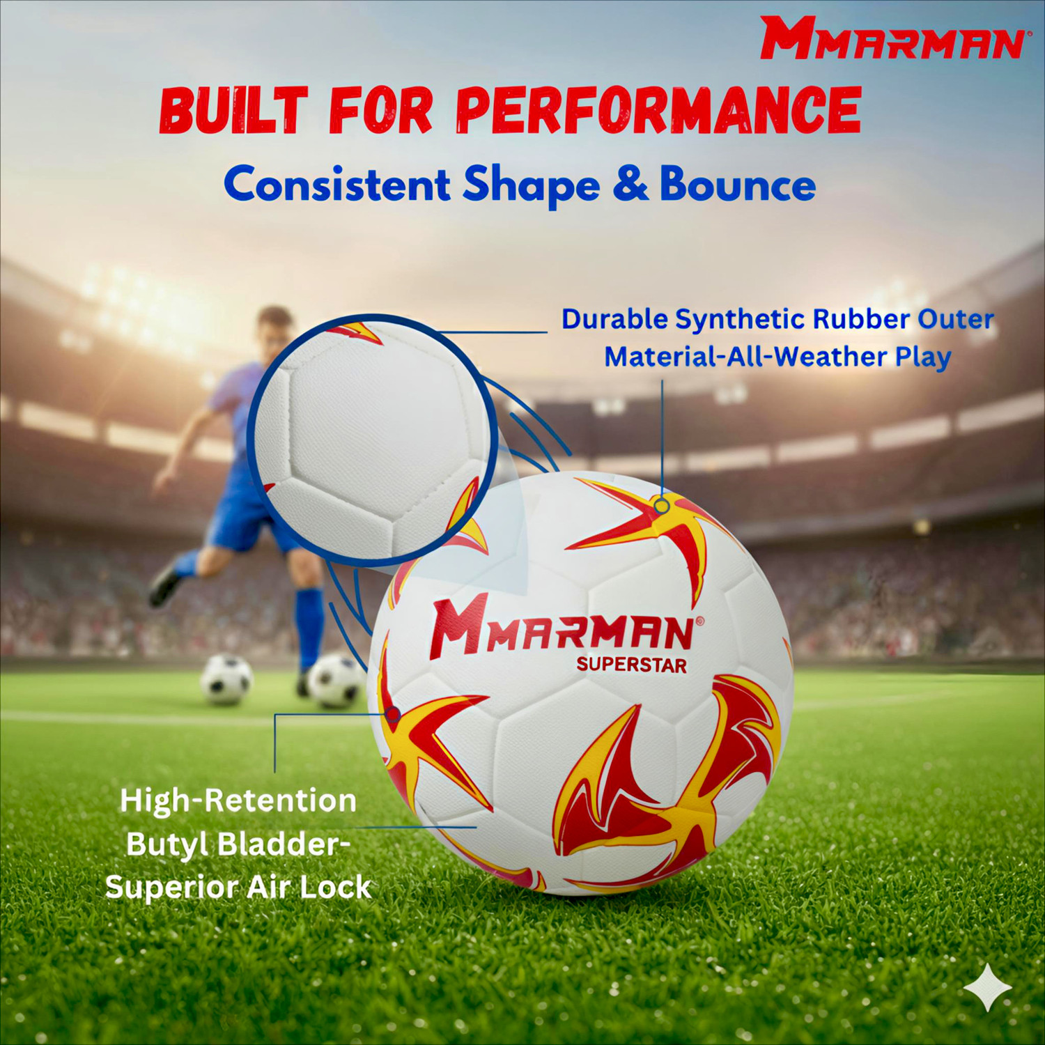 Image of Marman Superstar Football - Size: 5