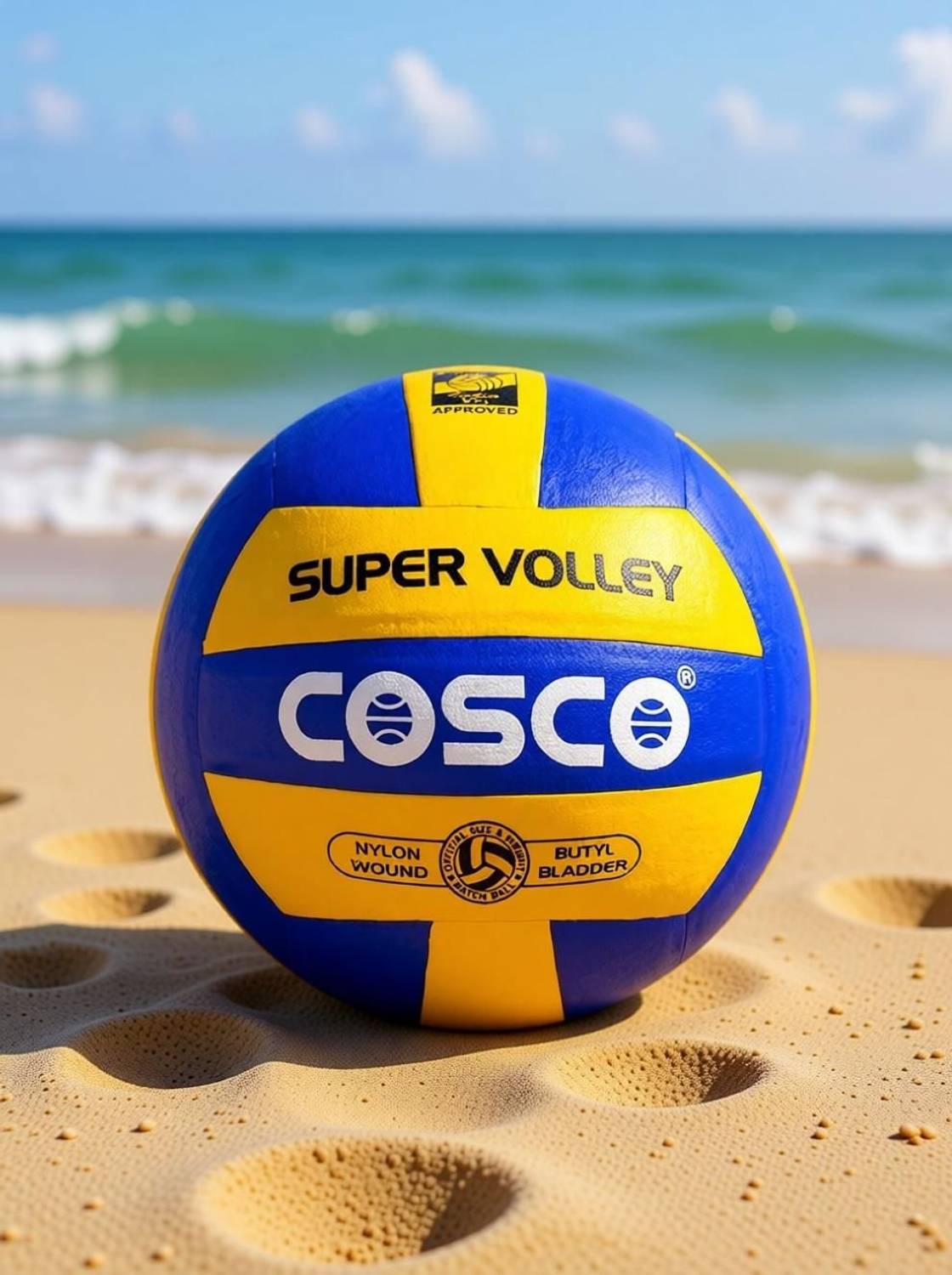 COSCO SUPER VOLLEY Volleyball Size 4 Pack of 1 - Image 2