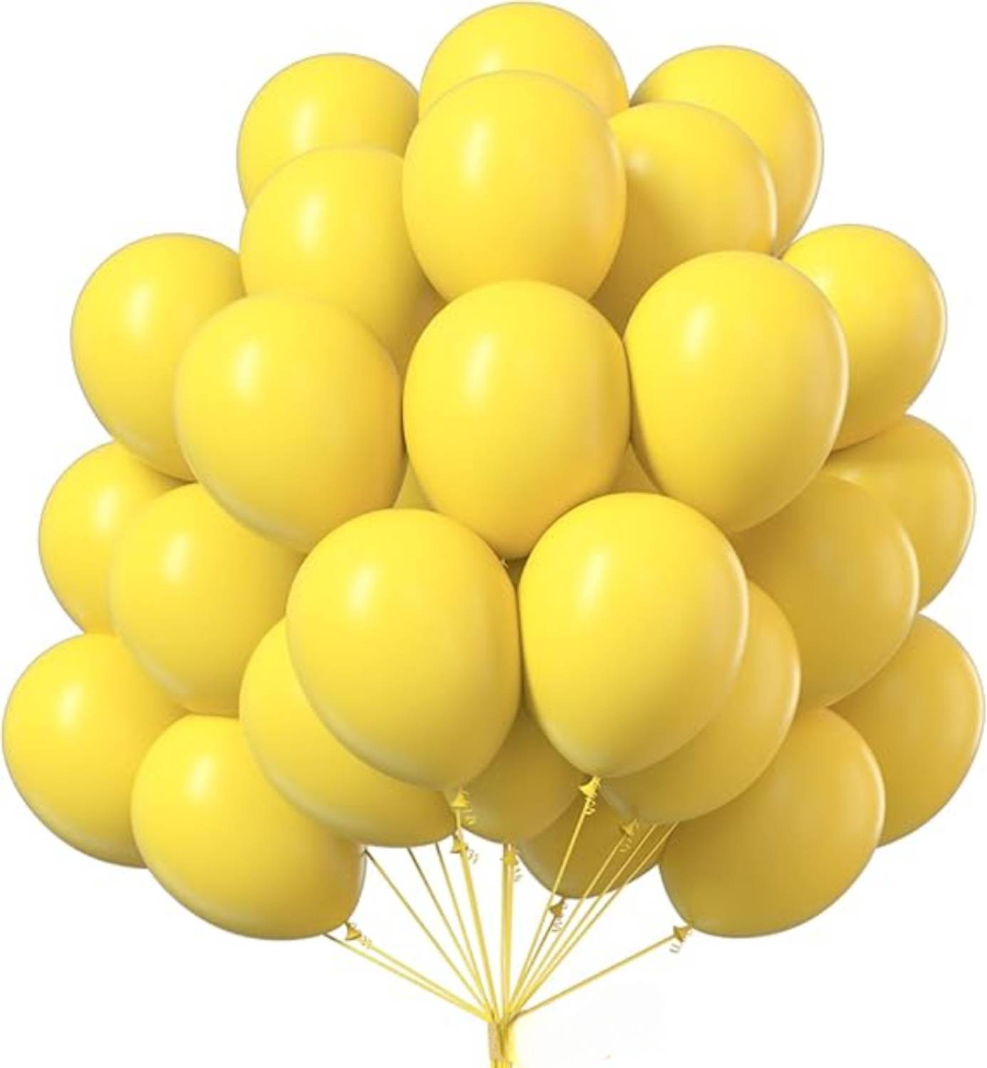 ANILOONS Solid Yellow Balloon Decoration Kit. Balloon