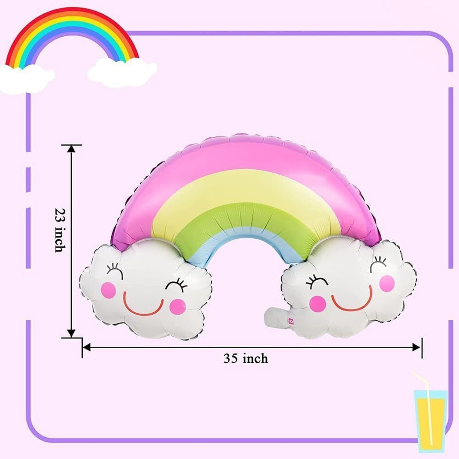Image of PopTheParty Solid 2nd Rainbow bunch Balloons for Birthday Decorations Balloon Bouquet