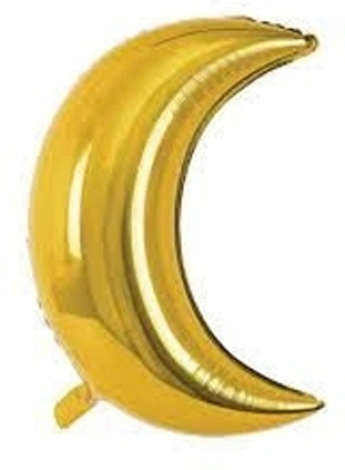 AAKRISH Solid 1 Golden Moon Foil Balloons(Small) for party decorations Balloon