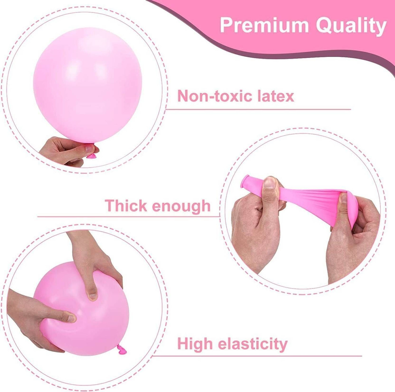 Image of Balloon and you Solid Happy Birthday Decoration Combo Kit with White Net Curtain, LED Fairy Lights & Balloon