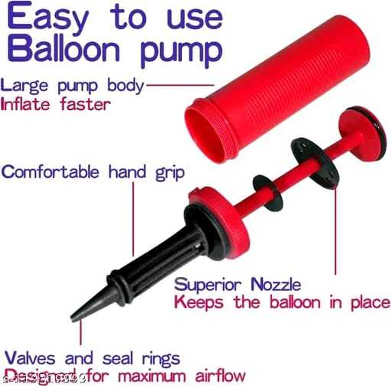 Image of emutz Printed 100 Balloons And One Air Pump Birthday Party /Birthday /Party Bubble Balloon