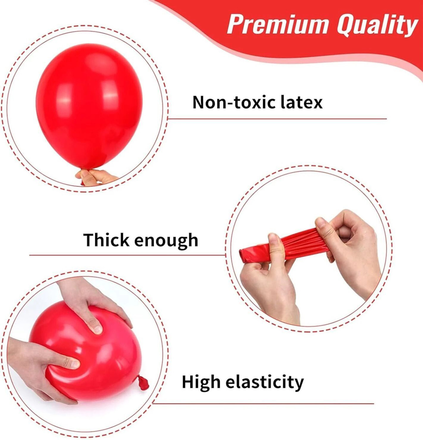 Image of PRIMERISE Solid Happy Anniversary Decoration Items - 61pcs, Happy Anniversary Banner Balloon