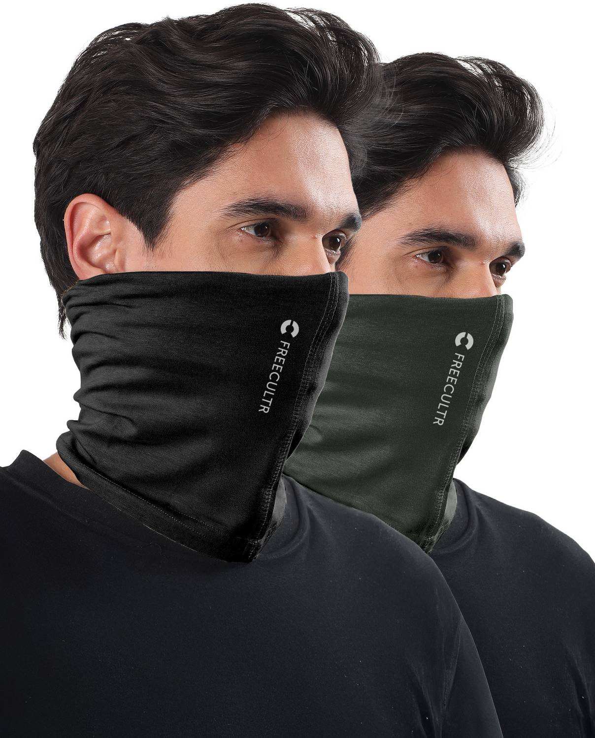 FREECULTR Men & Women Solid Bandana (Pack of 2)