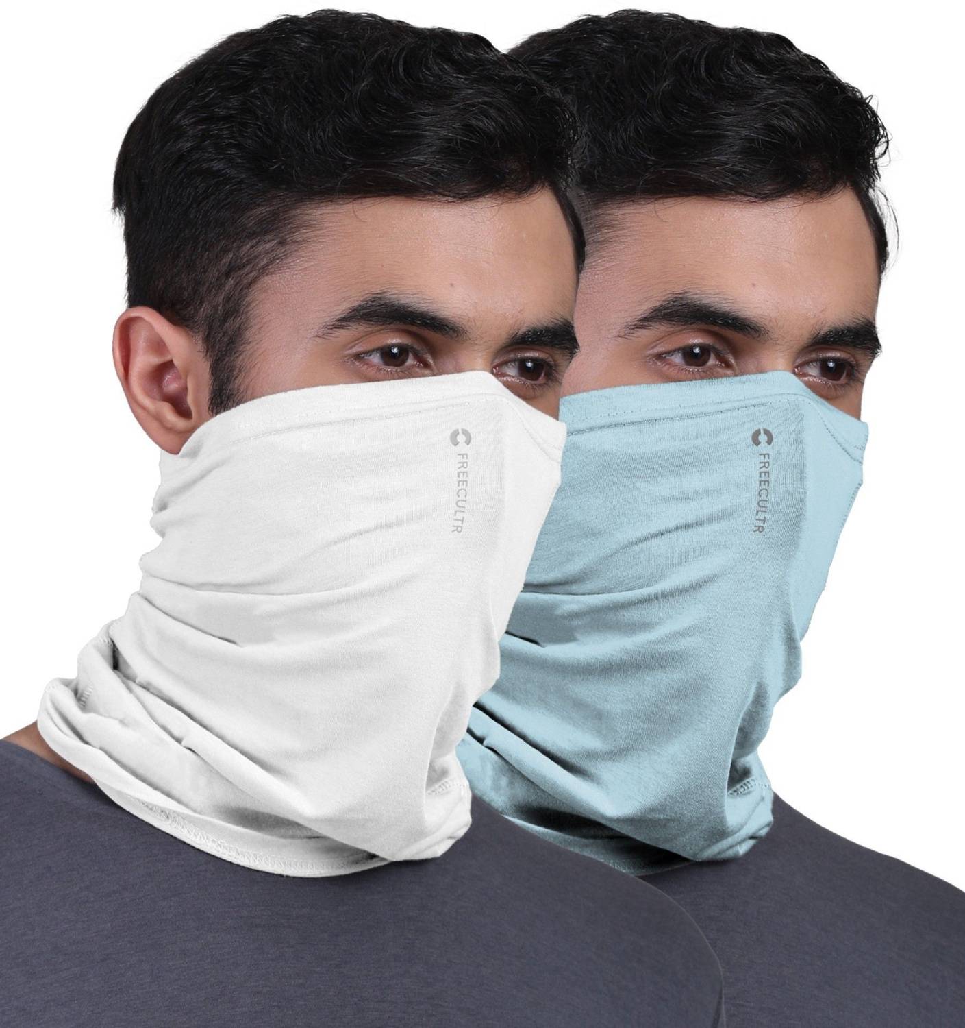 FREECULTR Men & Women Solid Bandana (Pack of 2)
