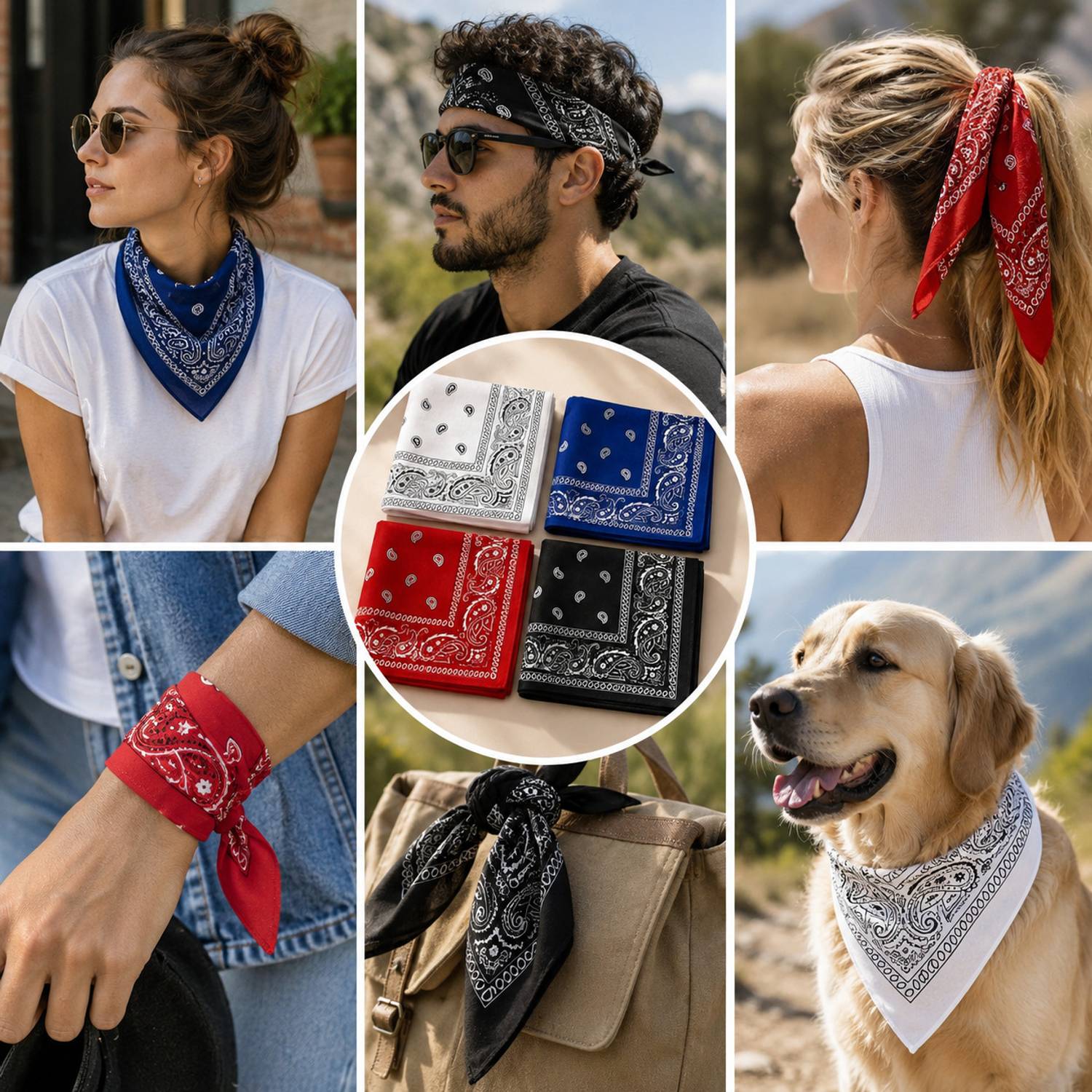 SHIFTER Multicolor Printed Bandana - Image 2