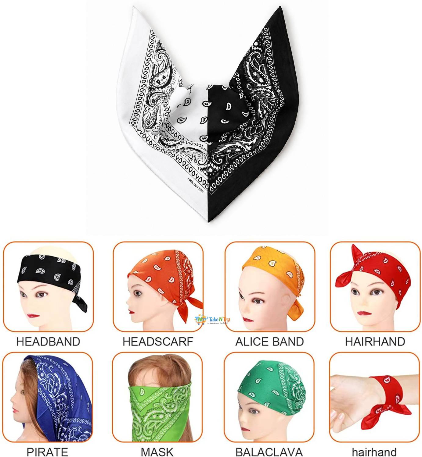 Men & Women, Boys & Girls Printed Bandana - Image 4