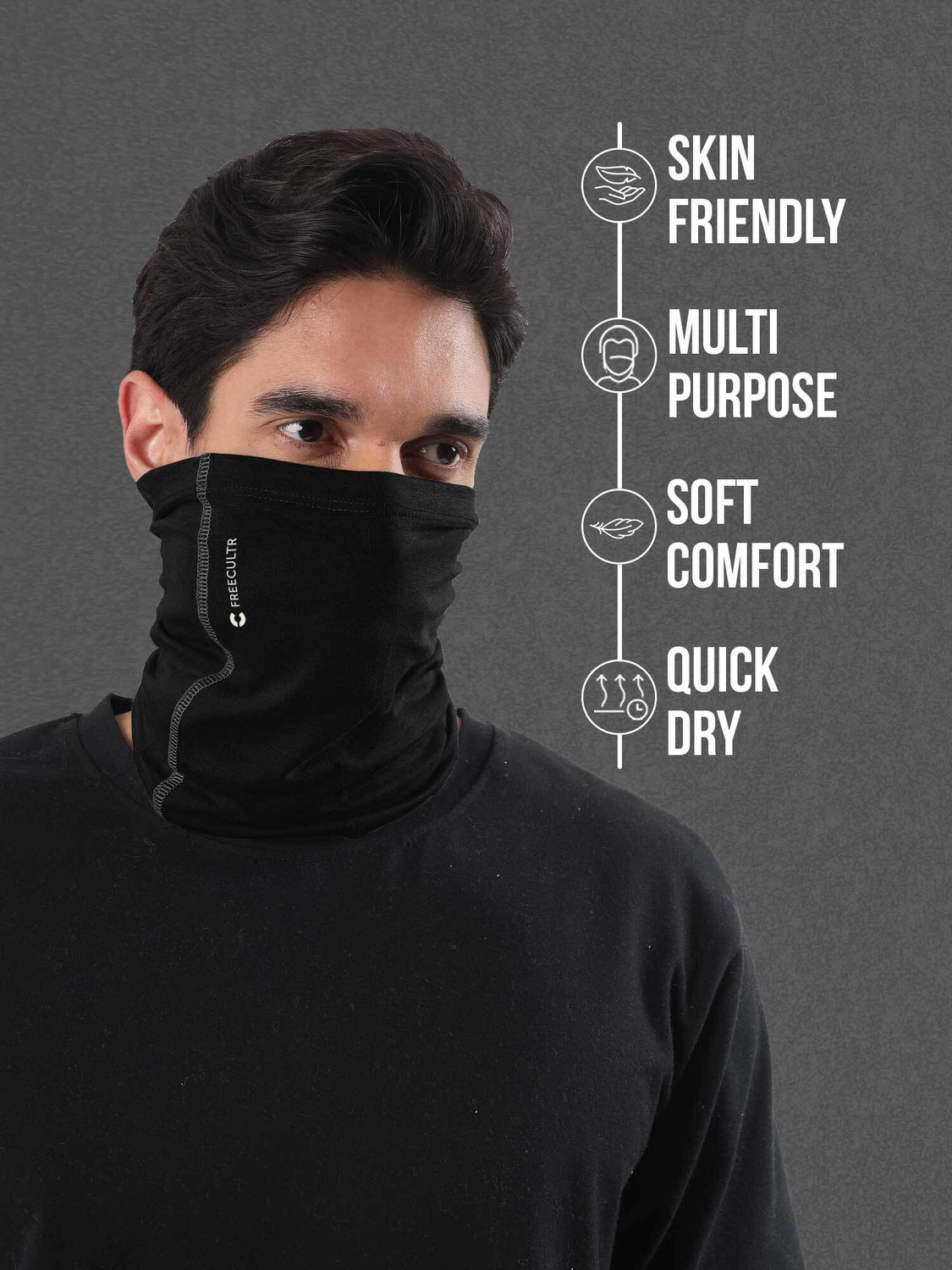 Image of FREECULTR Men & Women Solid Bandana