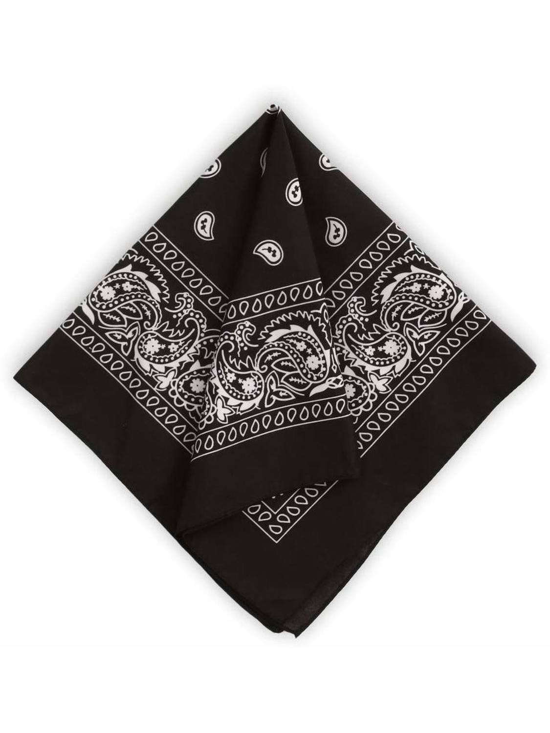 Bodytech Fancy & Stylish Printed HankerChief (Bandana) For Men, Women, Boys & Girls ["Black"] Handkerchief