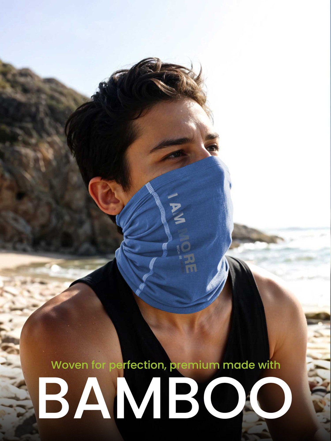 Image of FREECULTR Unisex Printed Bamboo Bandana Anti Microbial Multipurpose Headband Cloth Face Mask for Dust and Sun Protection (Pack of 2) Men Printed Bandana