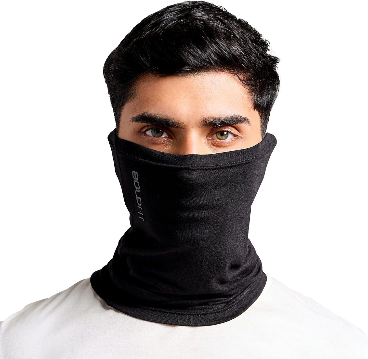 Image of BOLDFIT Black Bike Face Mask for Men