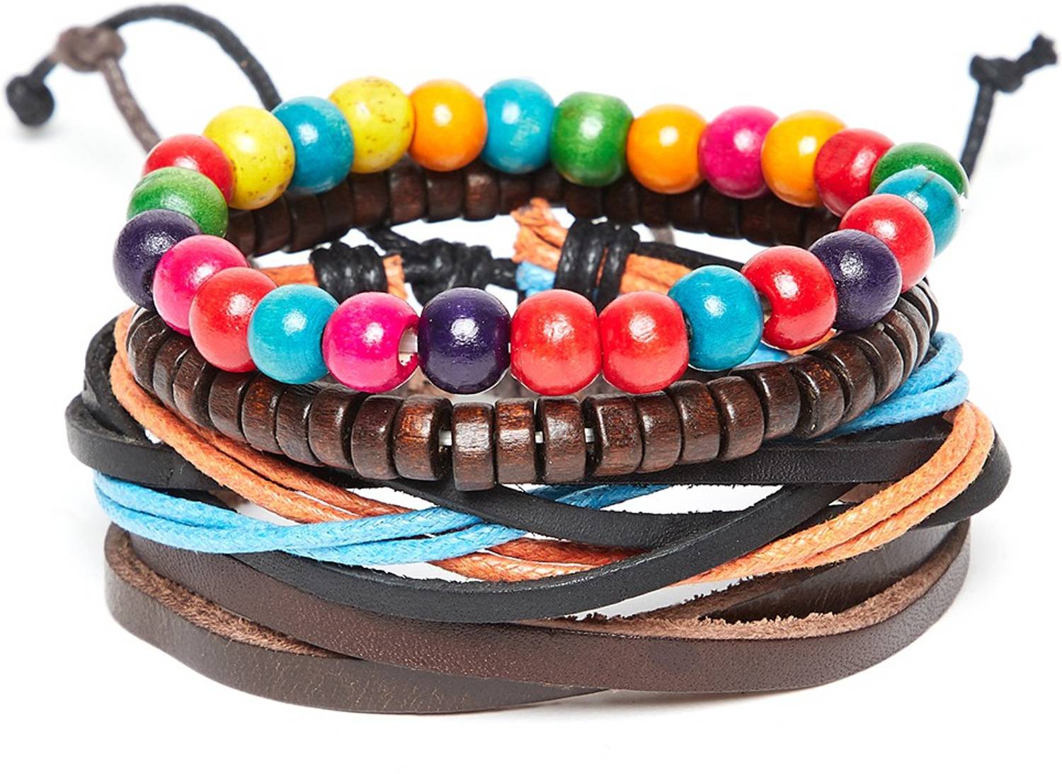 ALVARO CASTAGNINO Wood, Leather Bracelet
