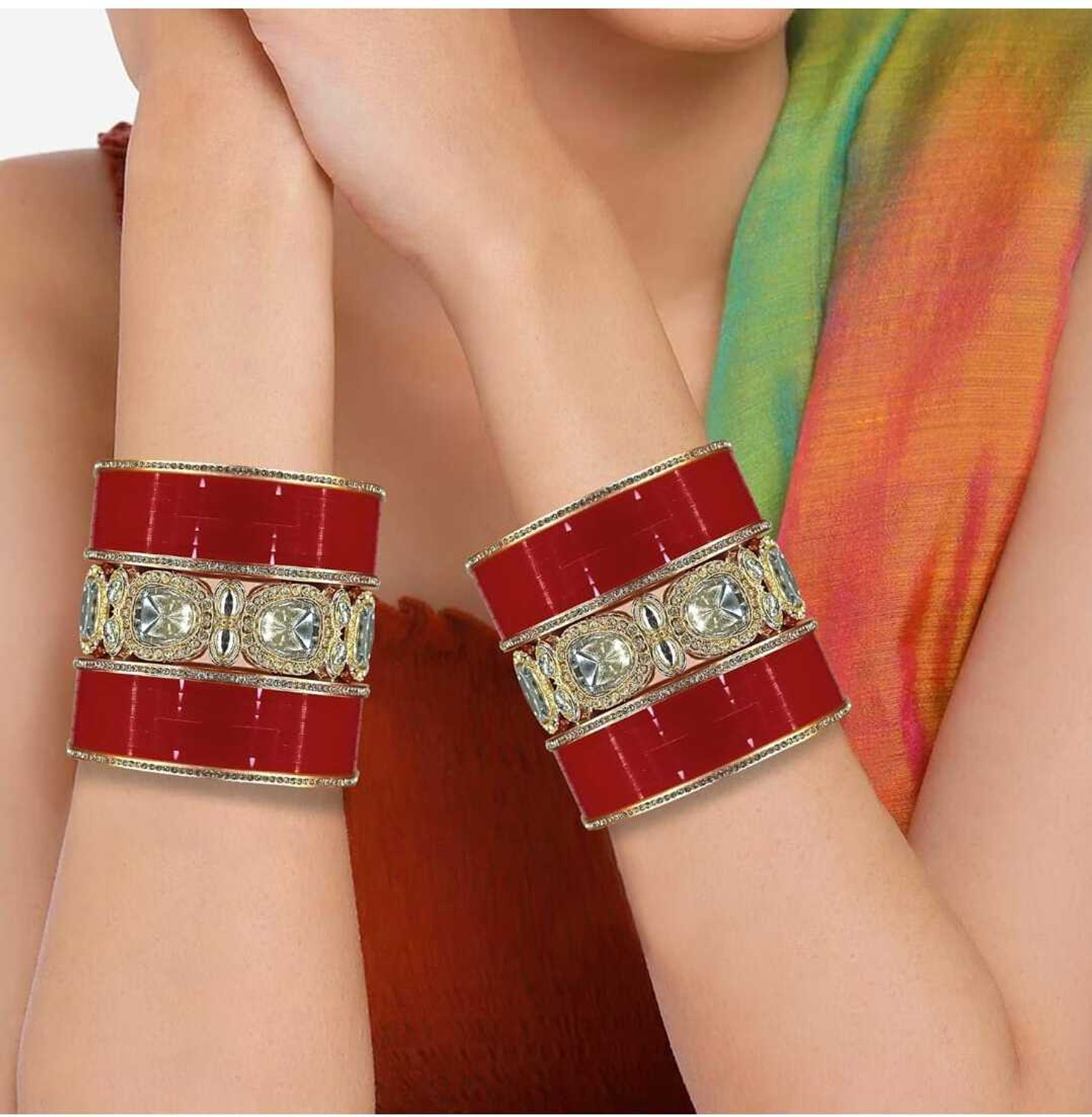 Image of whatowear Metal Zircon Gold-plated Chudas