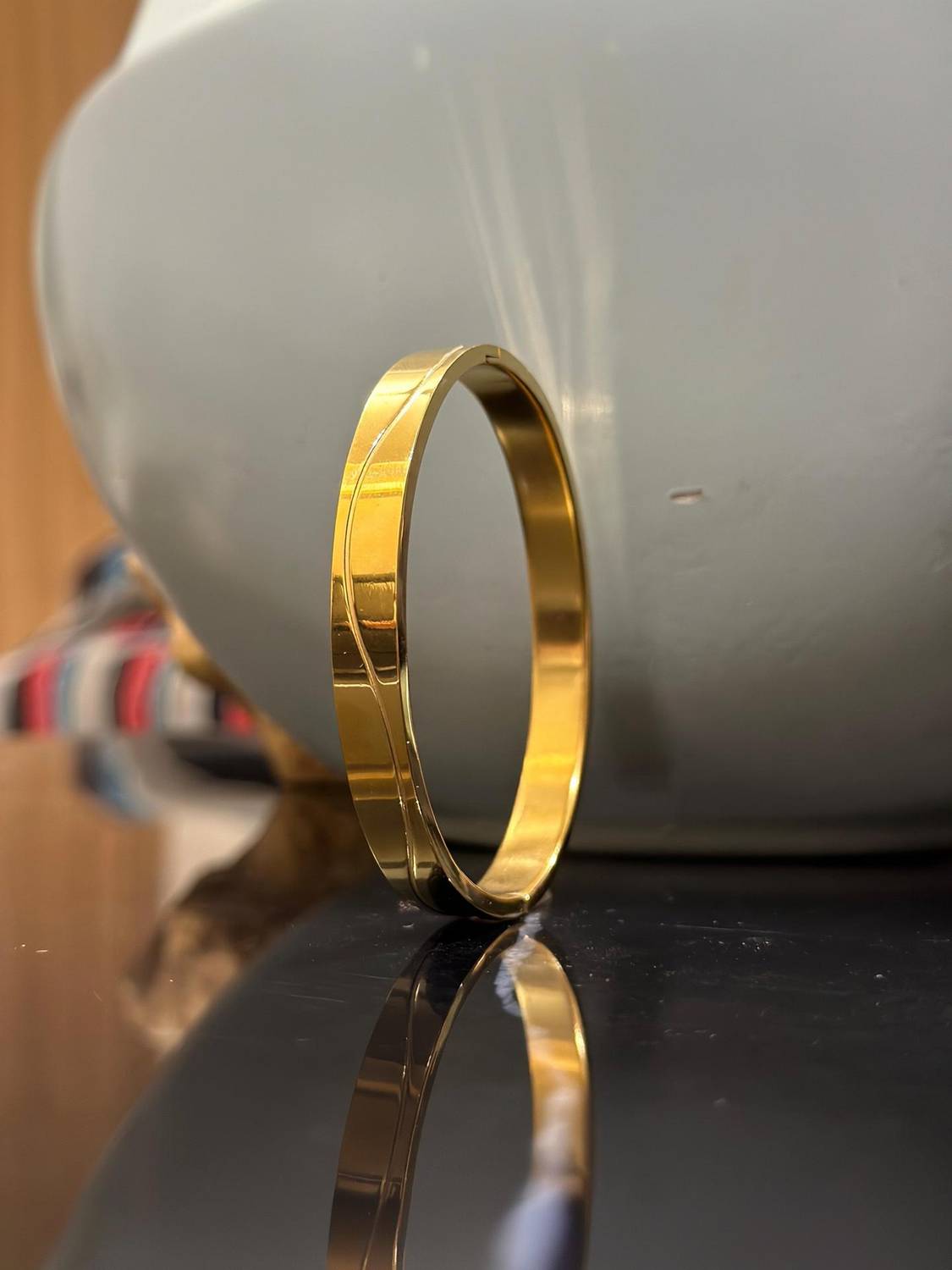 Antico Stainless Steel Gold-plated Kada