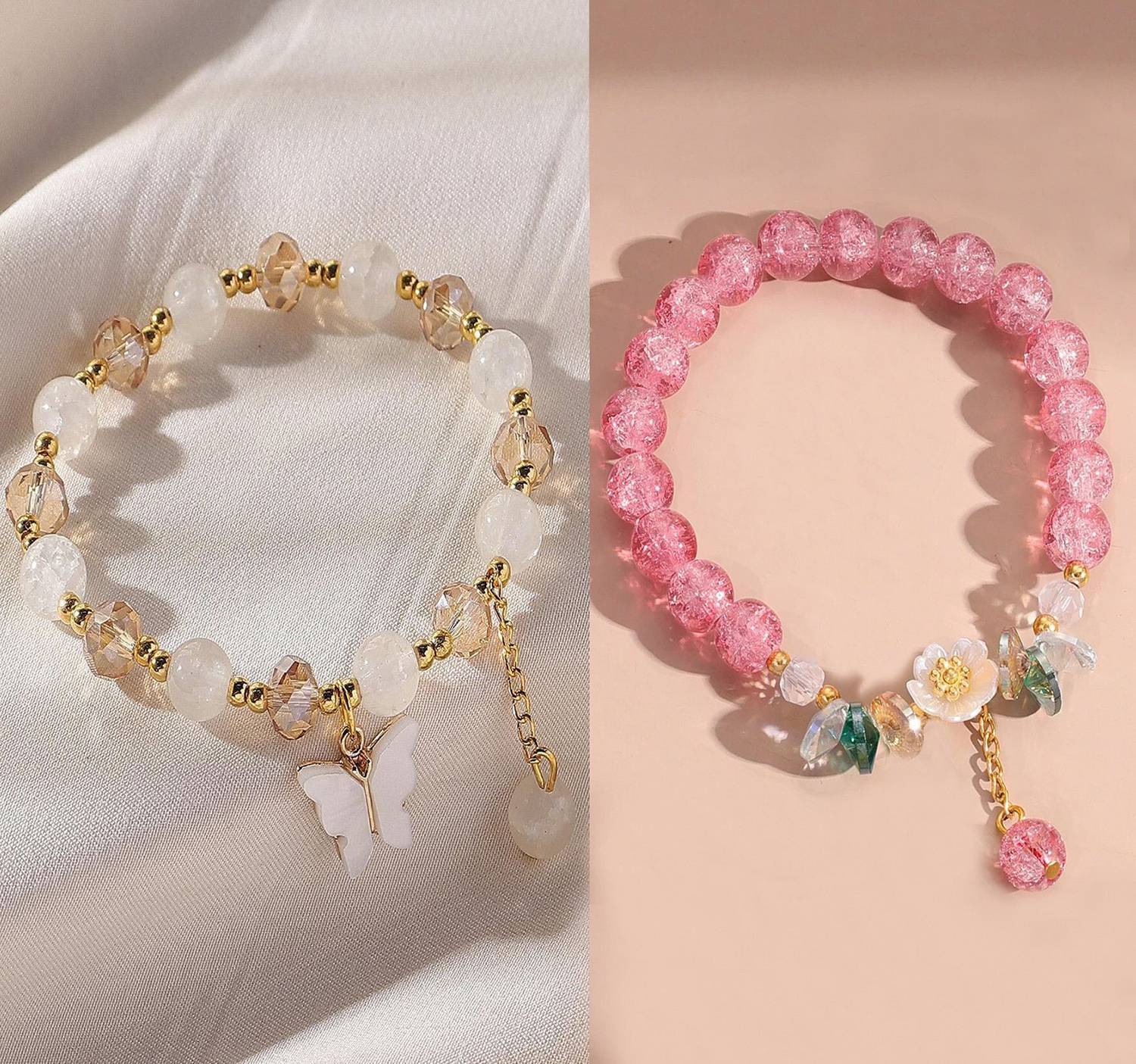 AMBLY Brass Gold-plated Charm Bracelet