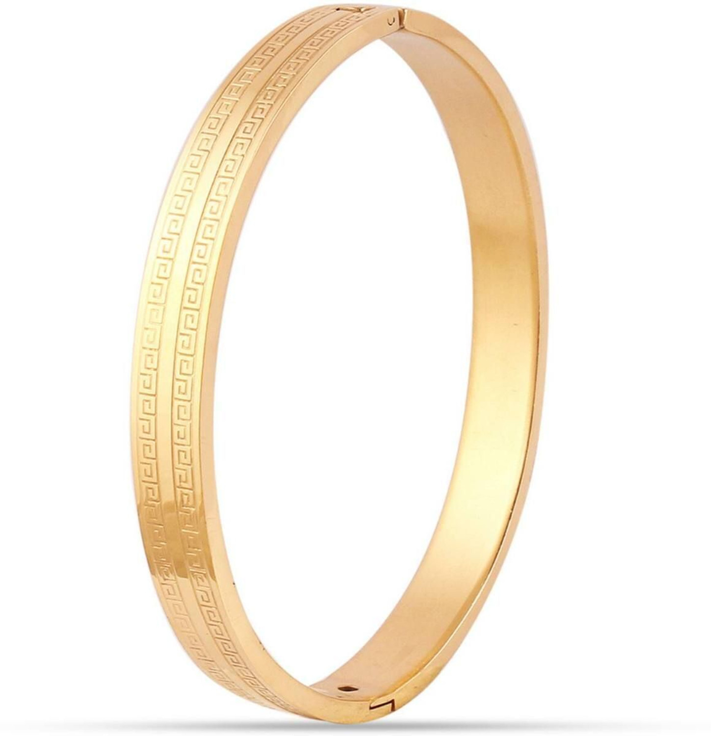 Image of GKKAKADIYA Stainless Steel Gold-plated Kada