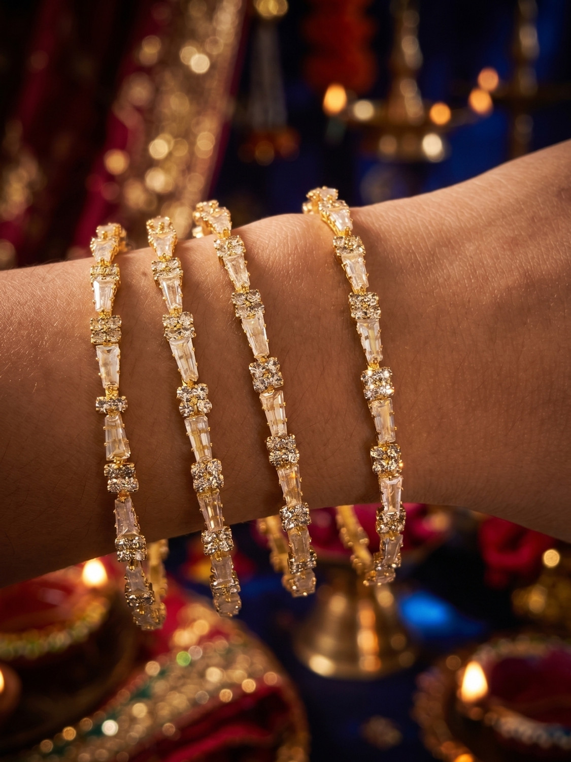 Image of NUI Alloy Gold-plated Bangle Set