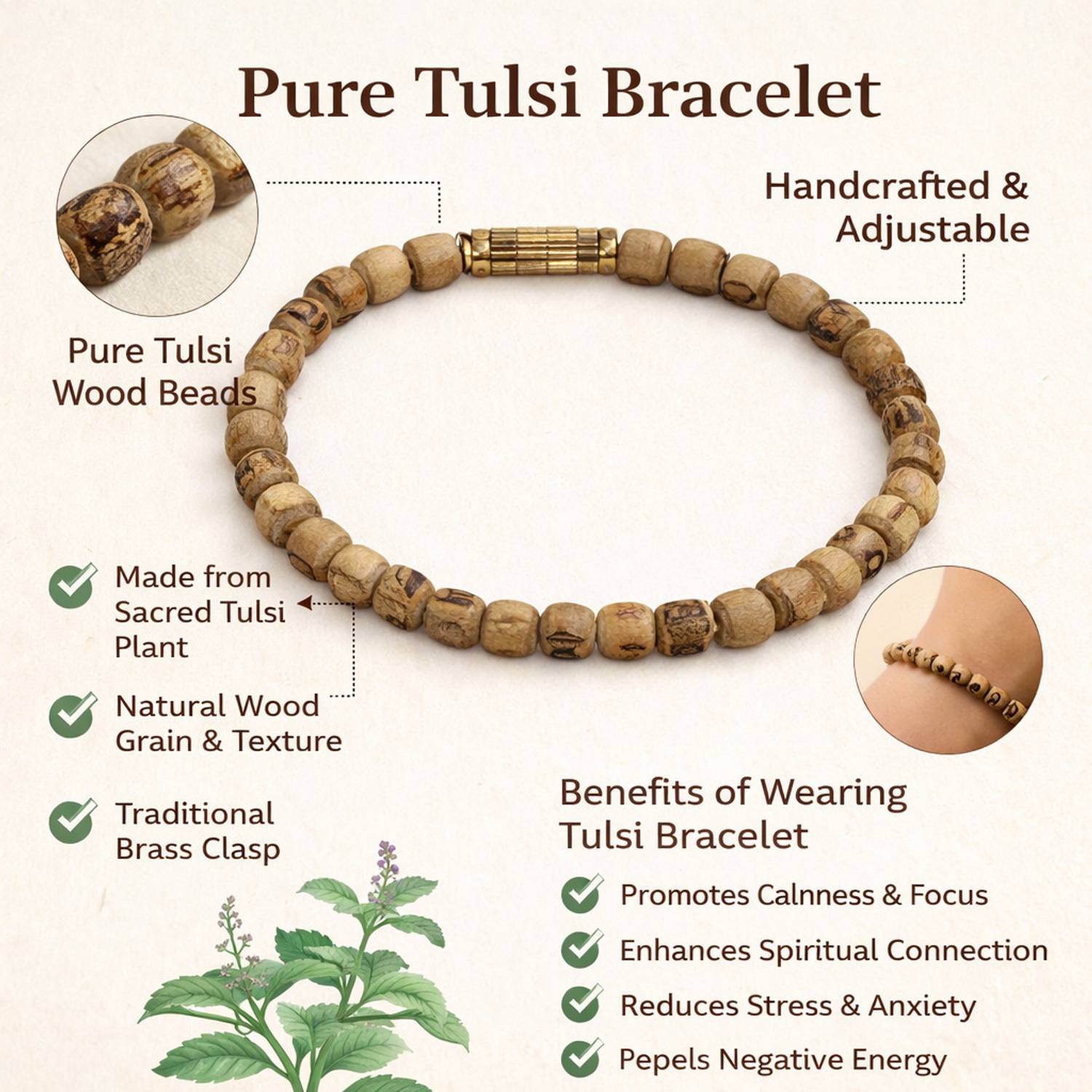 MLS Handic Wooden Bracelet - Image 2