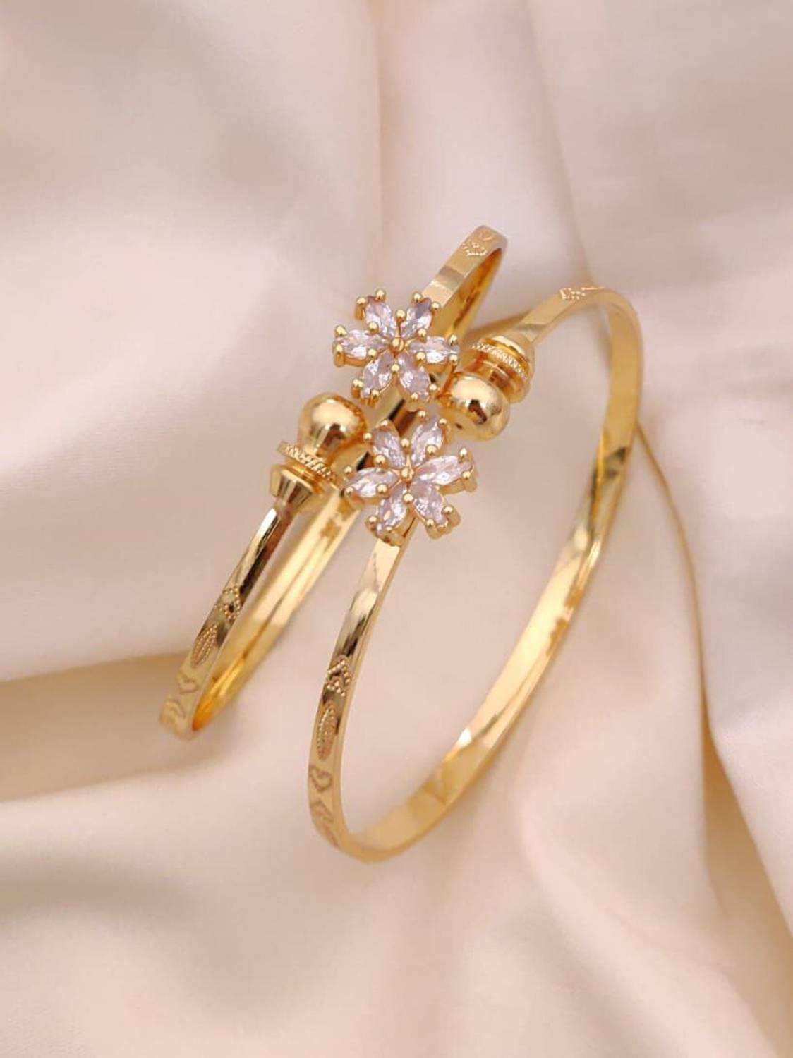 BRILLIANT BEADS JEWELS Alloy Bangle