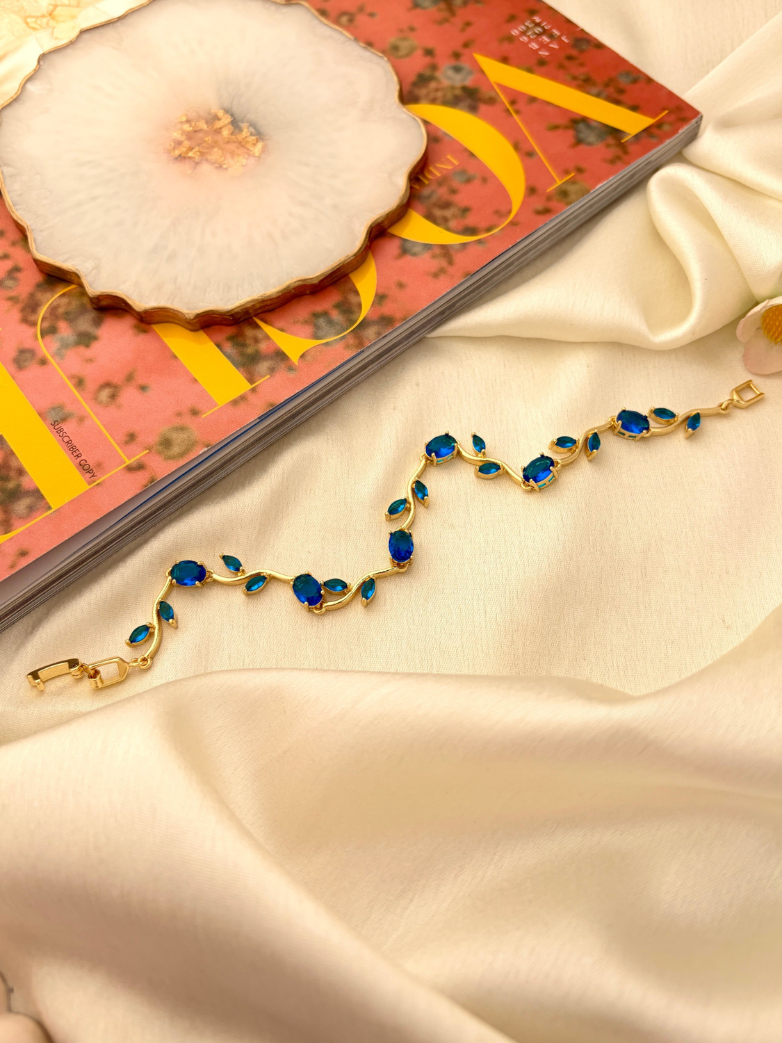 Image of Inites Crystal, Stainless Steel Zircon Gold-plated Bracelet