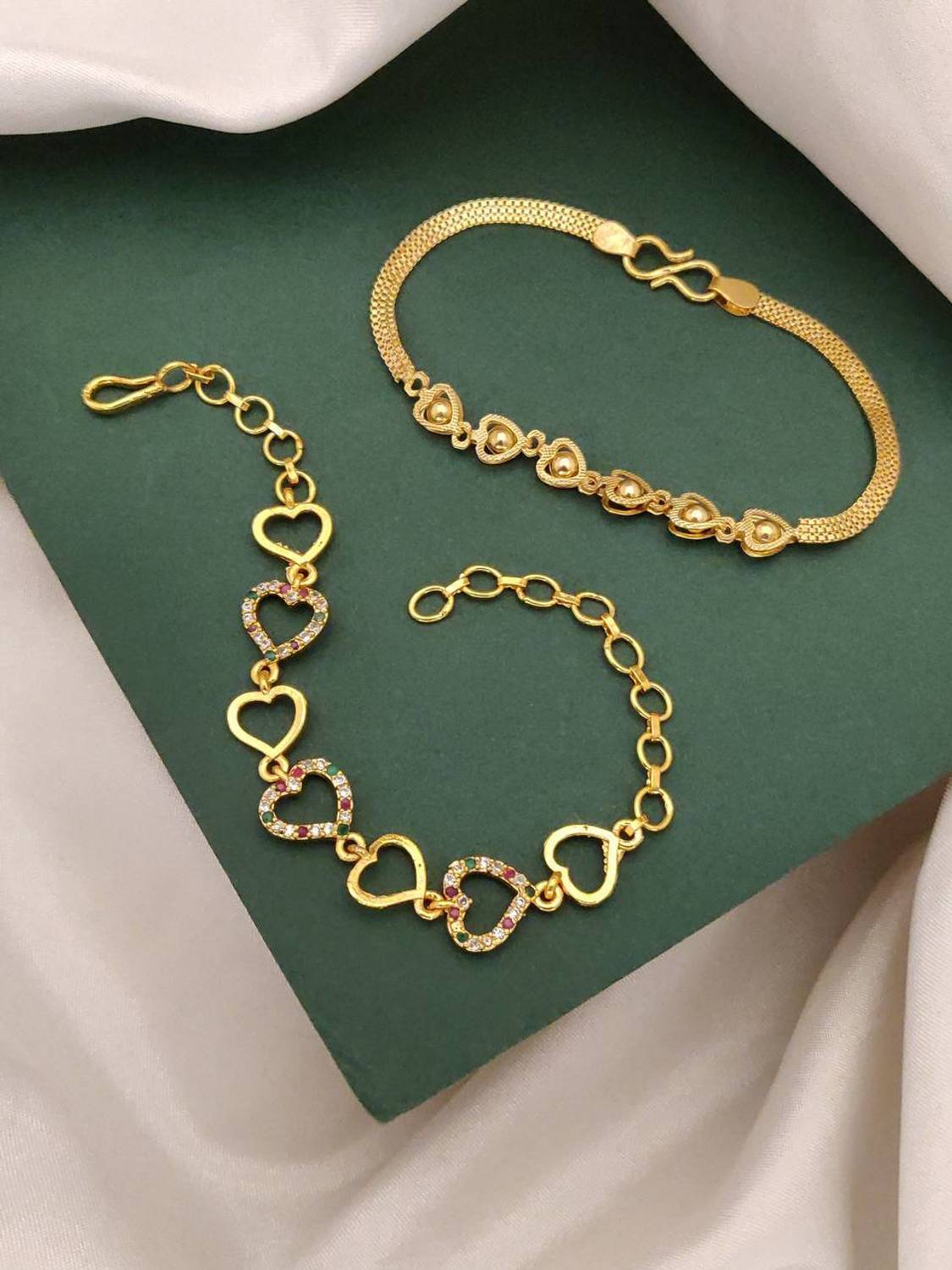 Aditya Enterprise Alloy Gold-plated Bracelet